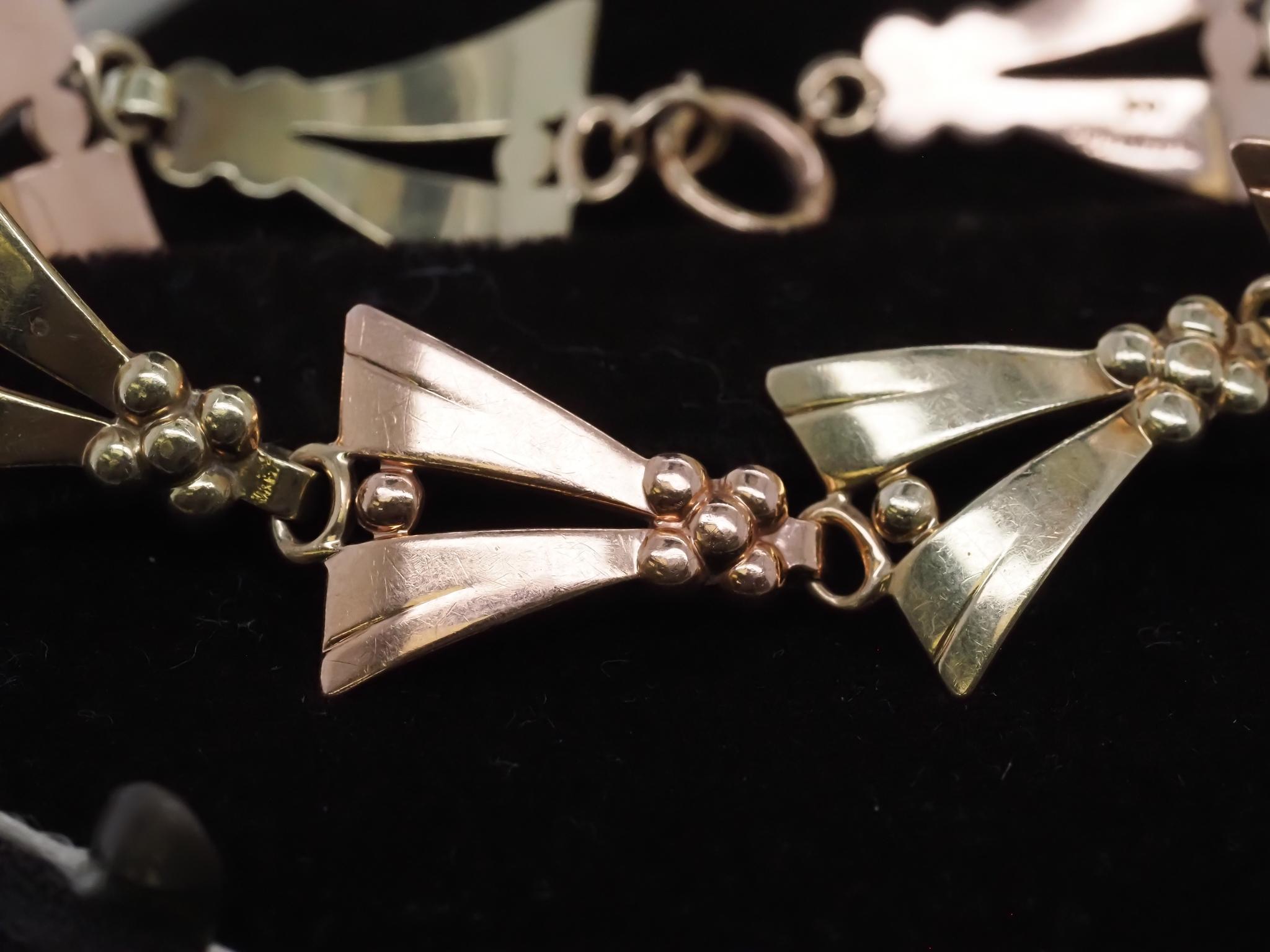 Nachlass Vintage Tiffany & Co. Rose und Gelbgold 14K Goldarmband - VHK#998a im Angebot 7