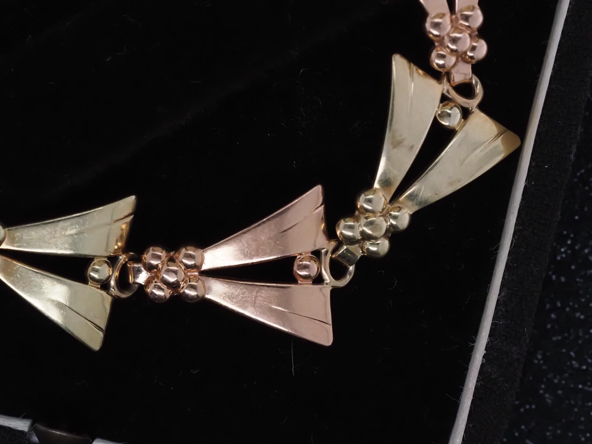 Nachlass Vintage Tiffany & Co. Rose und Gelbgold 14K Goldarmband - VHK#998a im Angebot 2