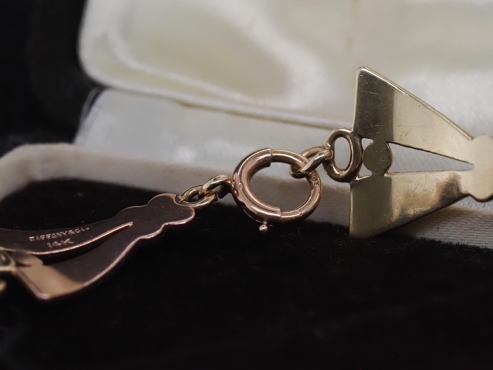 Nachlass Vintage Tiffany & Co. Rose und Gelbgold 14K Goldarmband - VHK#998a im Angebot 5