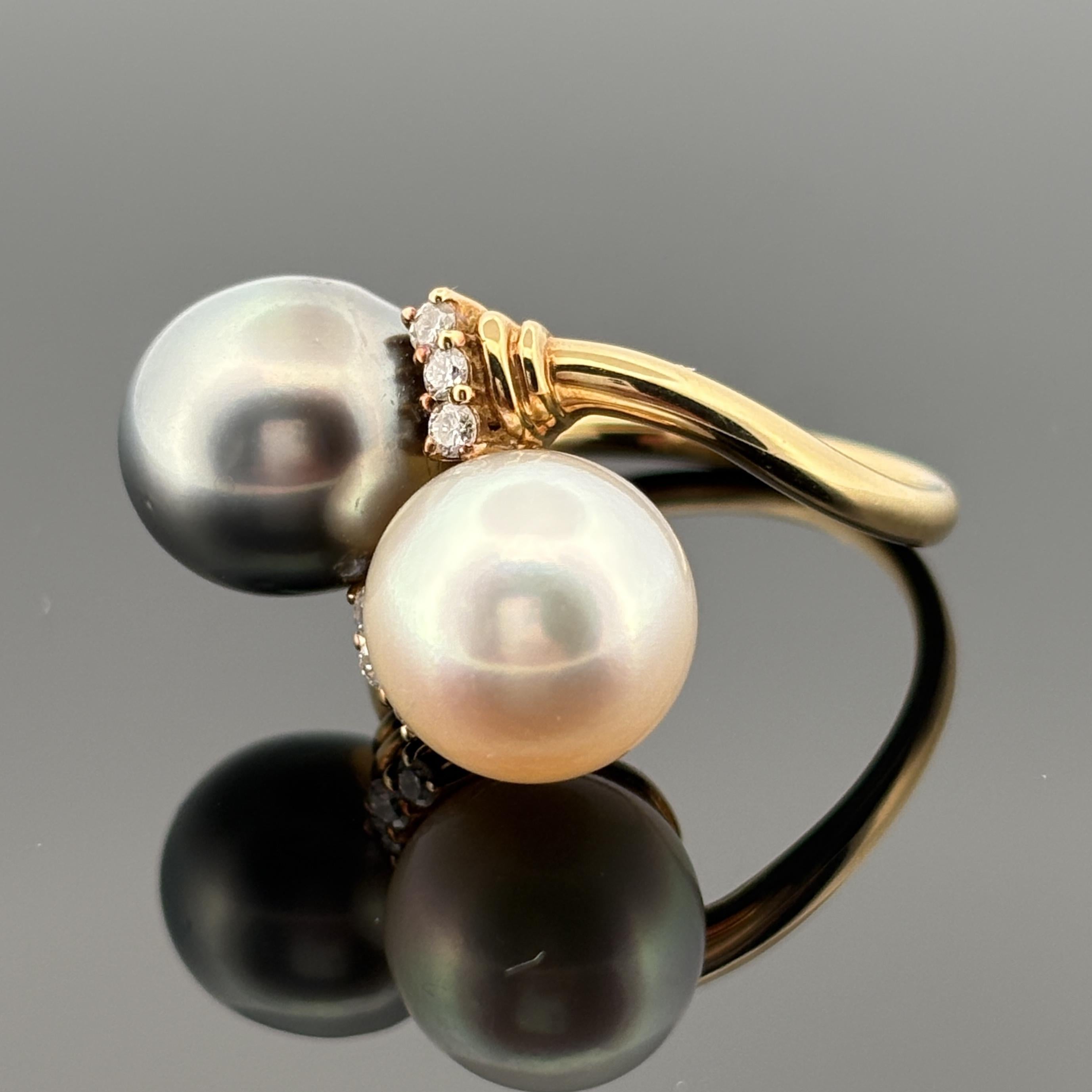 Südsee- und Tahiti-Perlen-Ring 