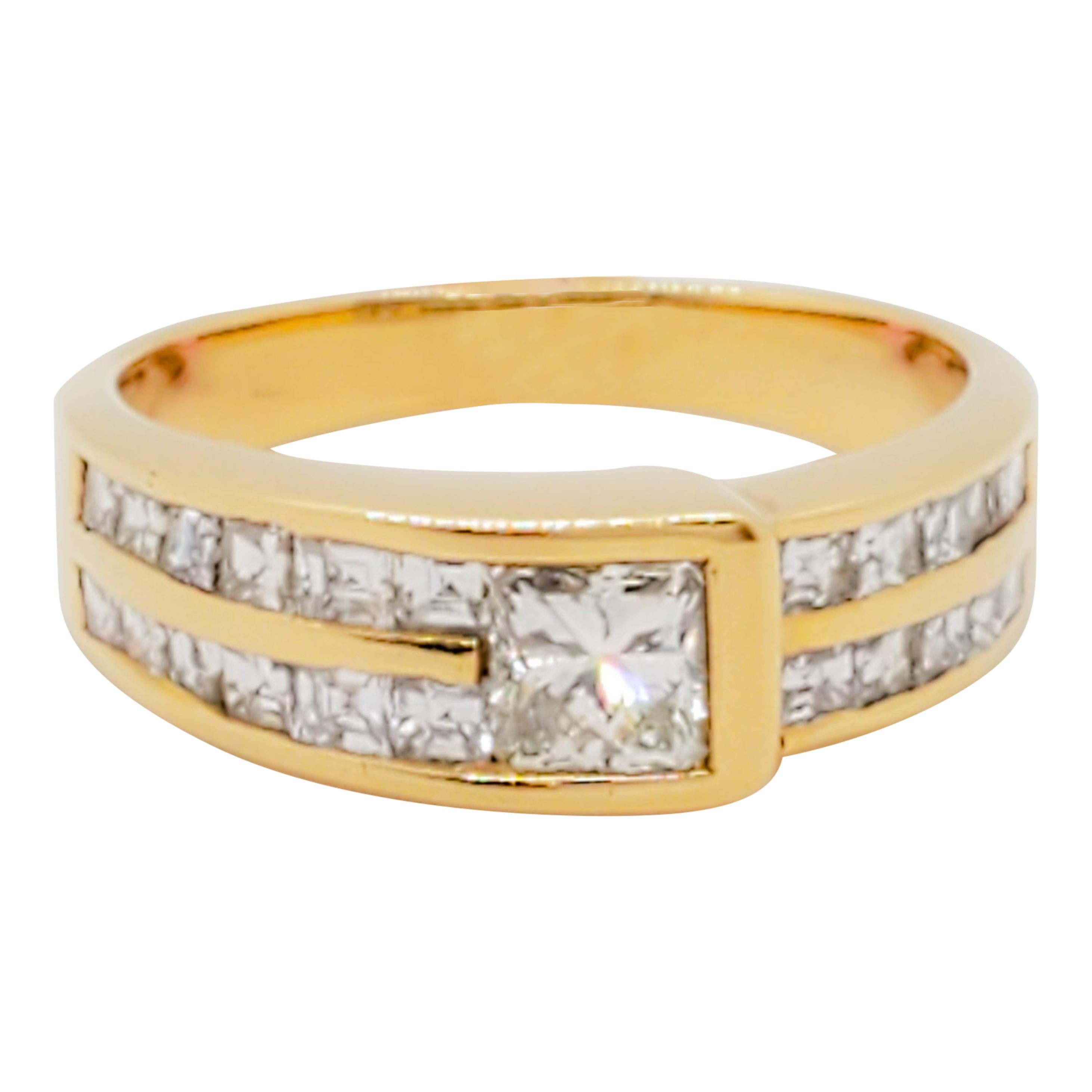 Yellow, White Rose Gold Victorian Band at 1stDibs