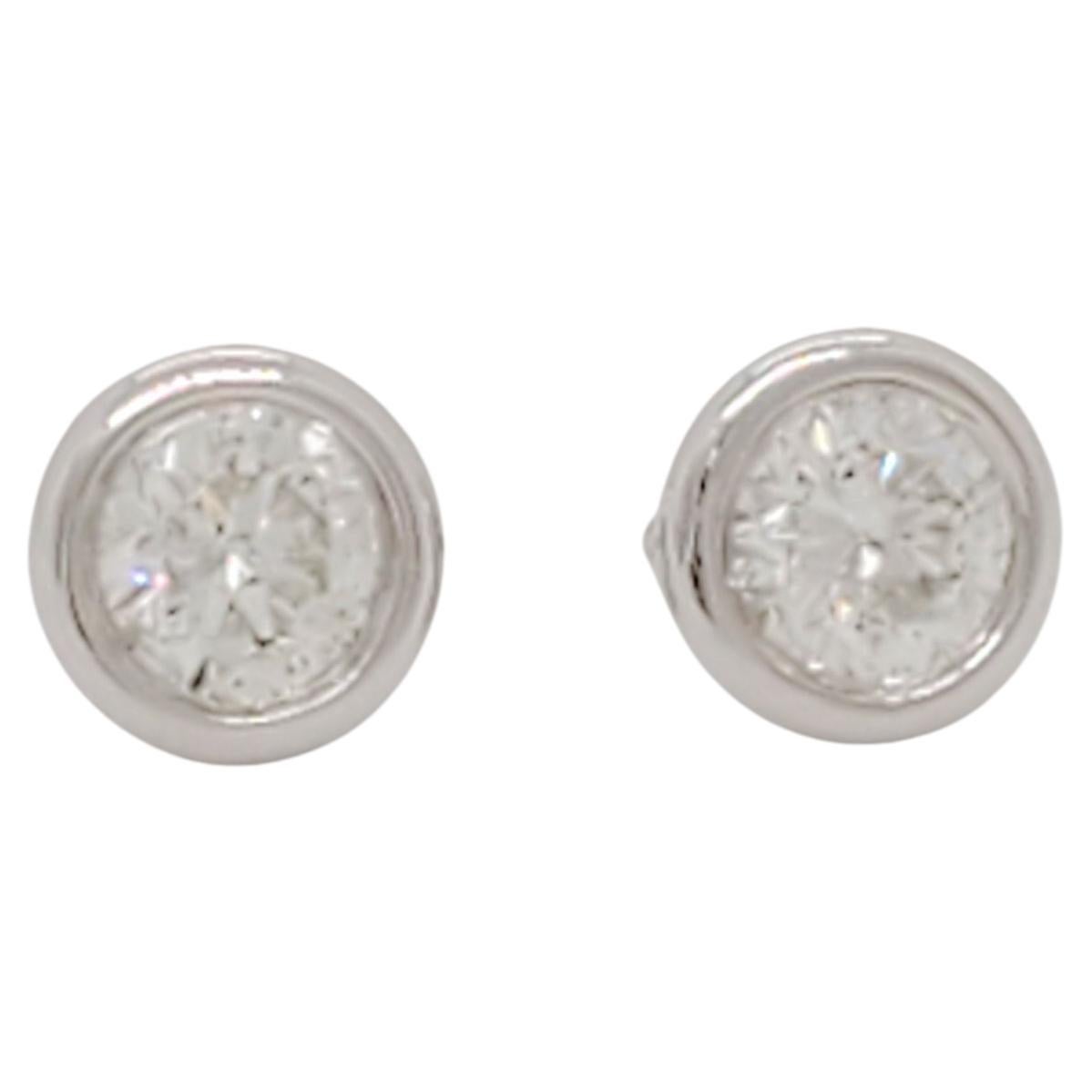 Hermes Diamond and White Gold Stud Earrings at 1stDibs hermes diamond earrings