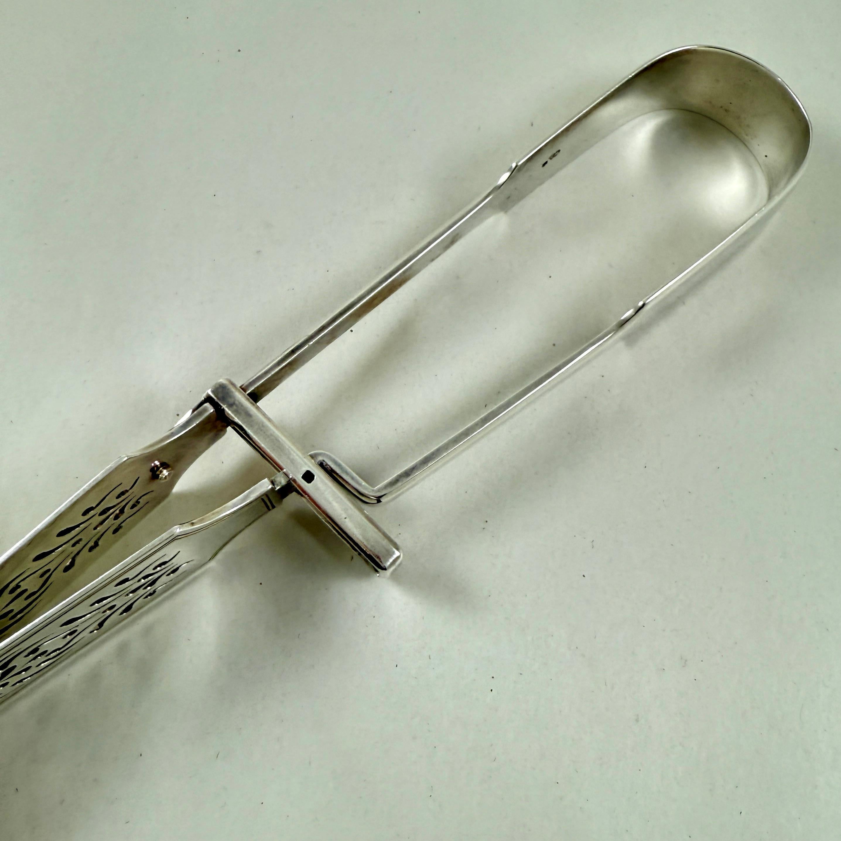 Tenazas para espárragos de plata de ley inglesa Estate William Eaton Plata esterlina en venta