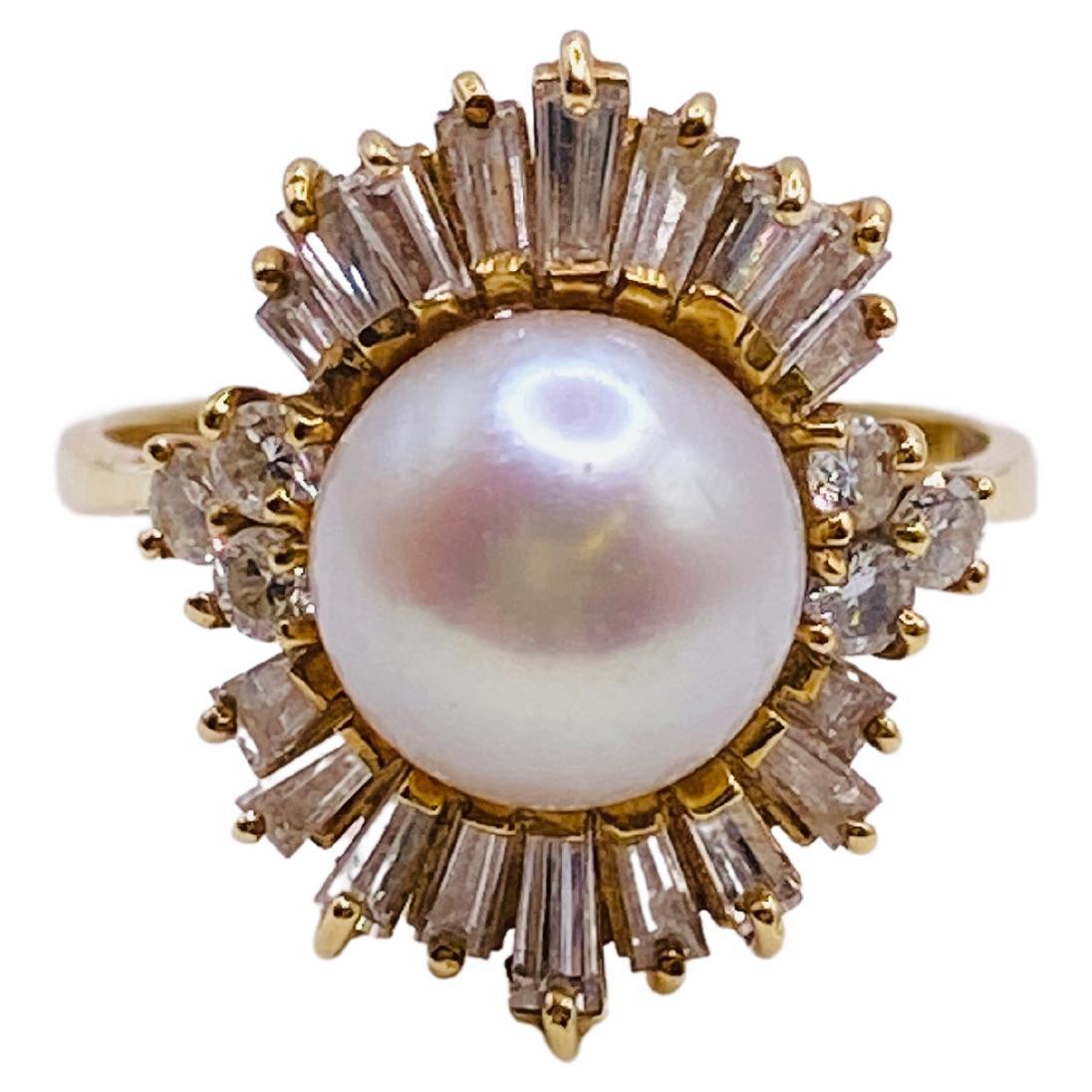 Gemstone, Pearl and Yellow Gold Ring from the Gabor Family Estate at