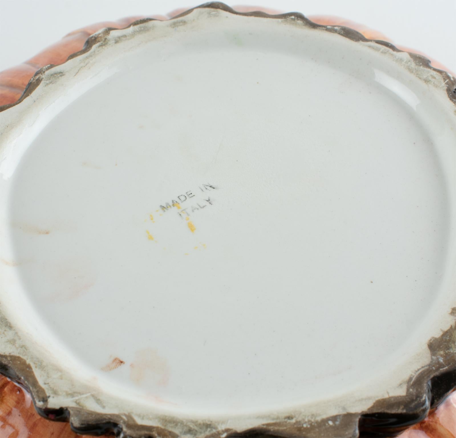 Este Ceramic Large Majolica Onion Tureen Covered Dish Centerpiece, 1960 en vente 9