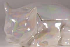 Boîte à chat en porcelaine Este Ceramiche pour Bergdorf Goodman