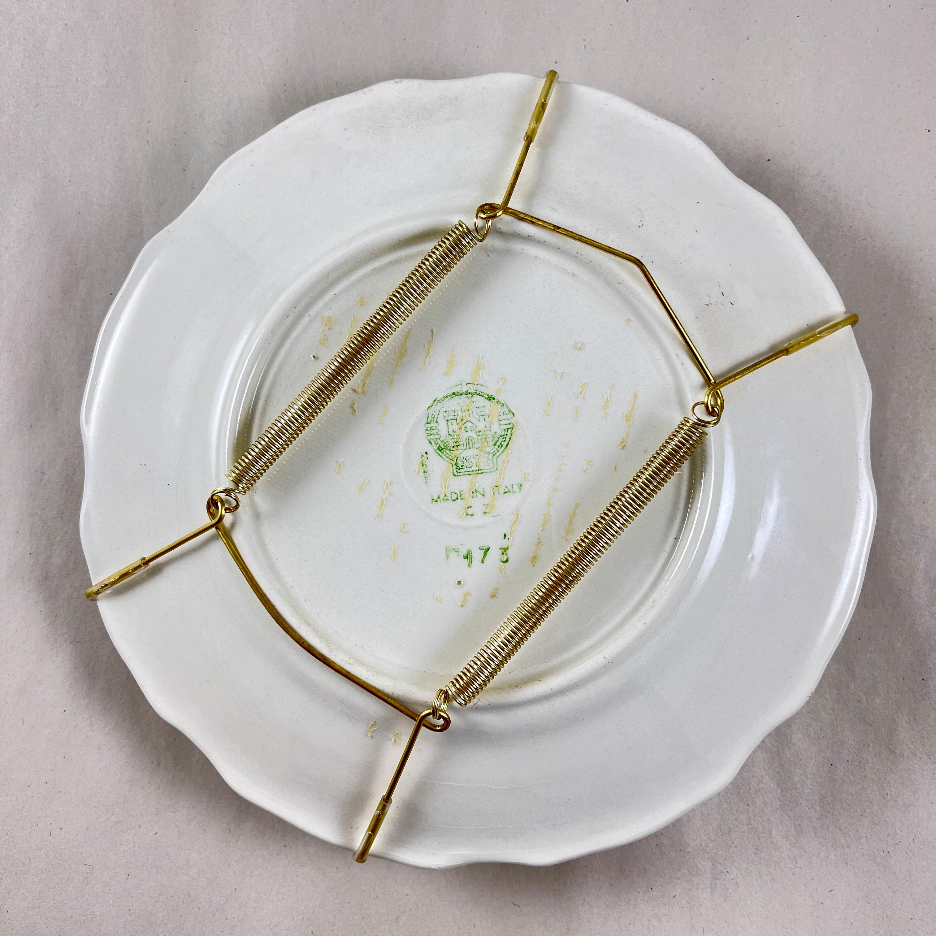 Este Ceramiche Trompe l’Oeil Egg Plate 1
