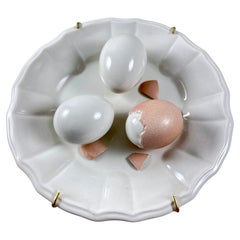 Este Ceramiche Trompe l’Oeil Egg Plate