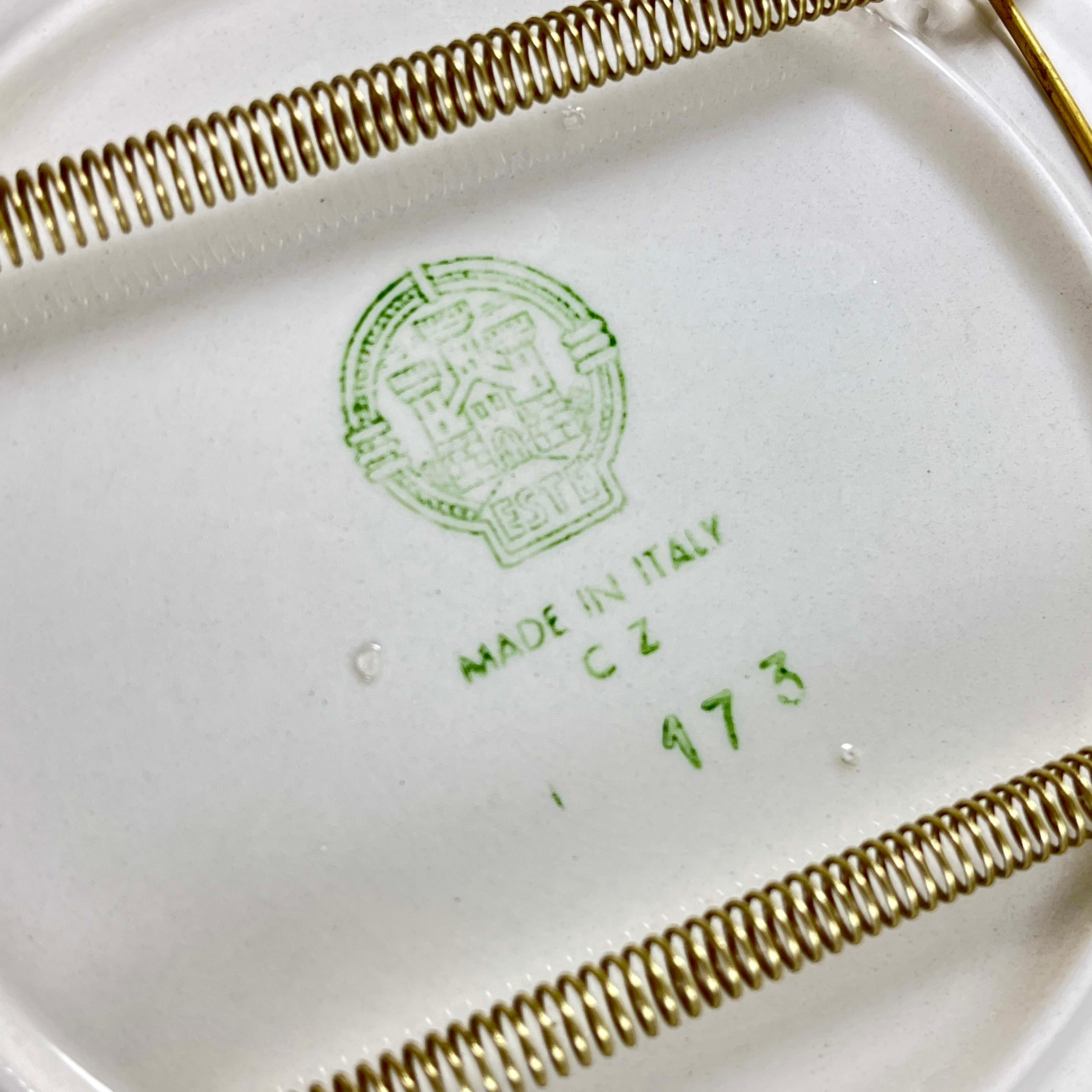 Mid-20th Century Este Ceramiche Trompe l’Oeil Fig Plate