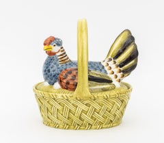 Este for Tiffany & Co. Ceramic Hen Form Basket