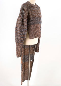 Esteban Cortazar High Neck Metallic Knit Jumper  estimated size S