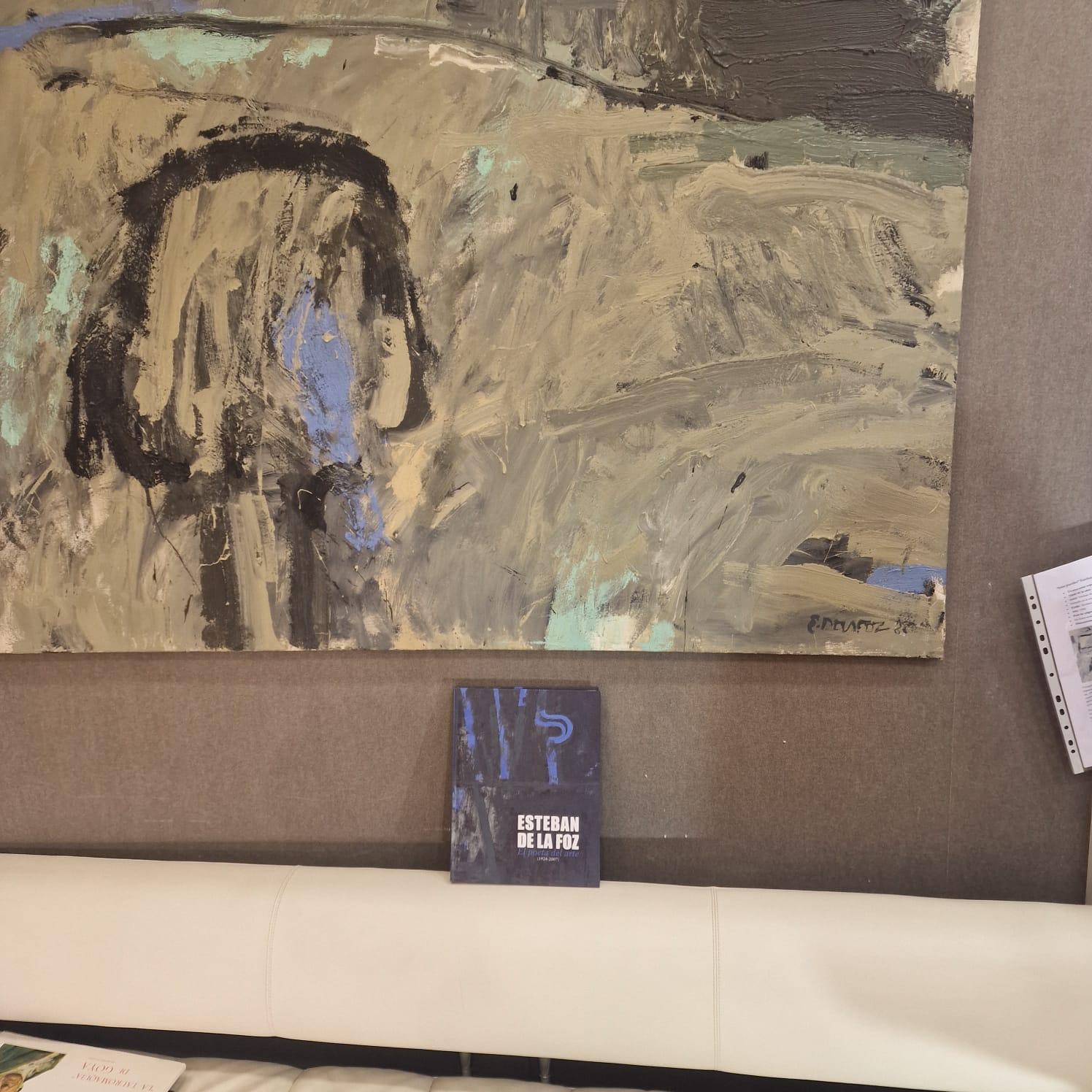 Blaue Abstraktion Öl auf Leinwand Esteban de la Foz 1996 Kantabrien Spanien im Angebot 18