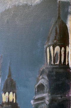 Ensordecedor - Nightscape, Original Landscape Painting, Oil on Panel