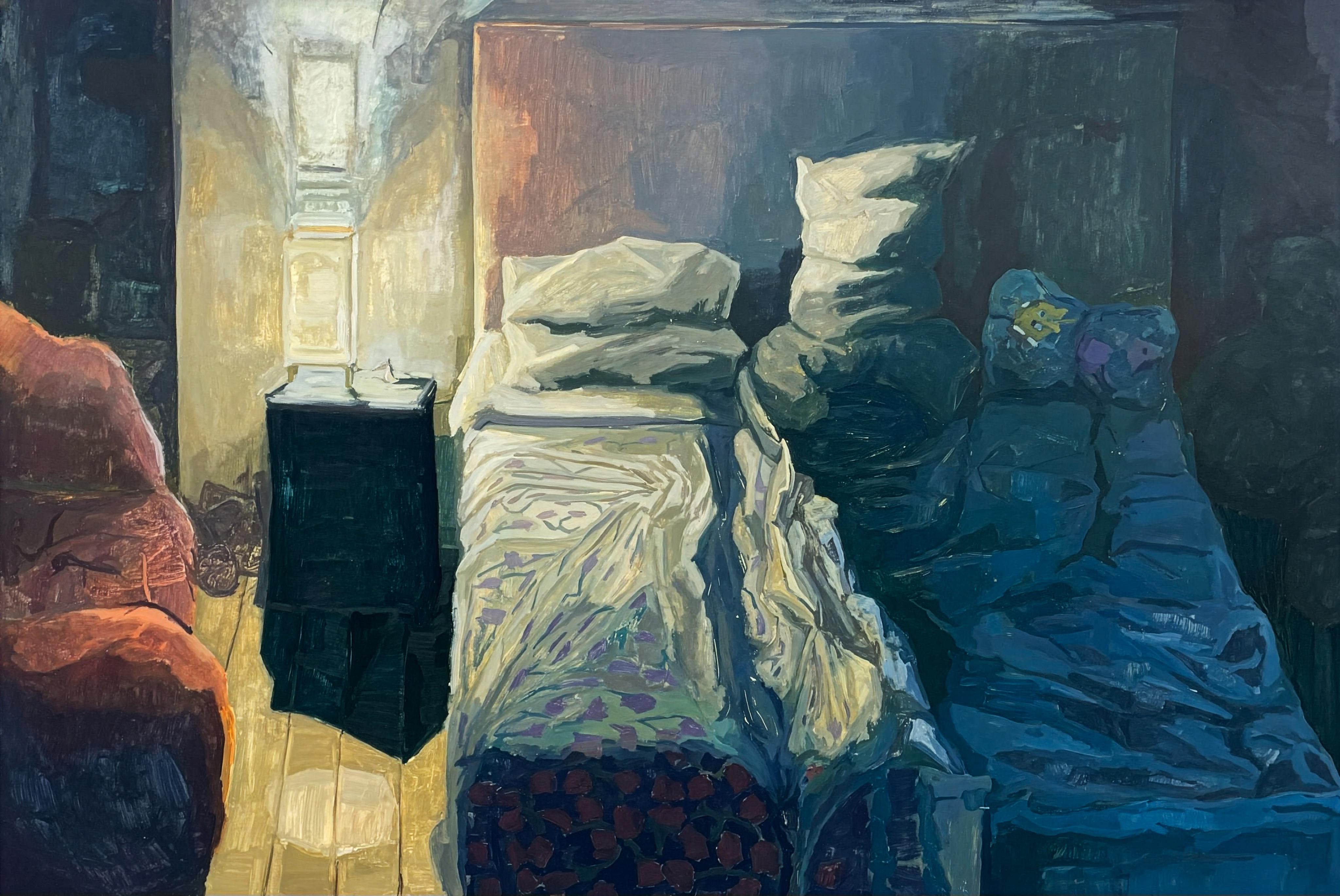 Esteban La Rotta Abstract Painting - Mi Familia - Original Oil Painting on Panel, Contemporary, 2025