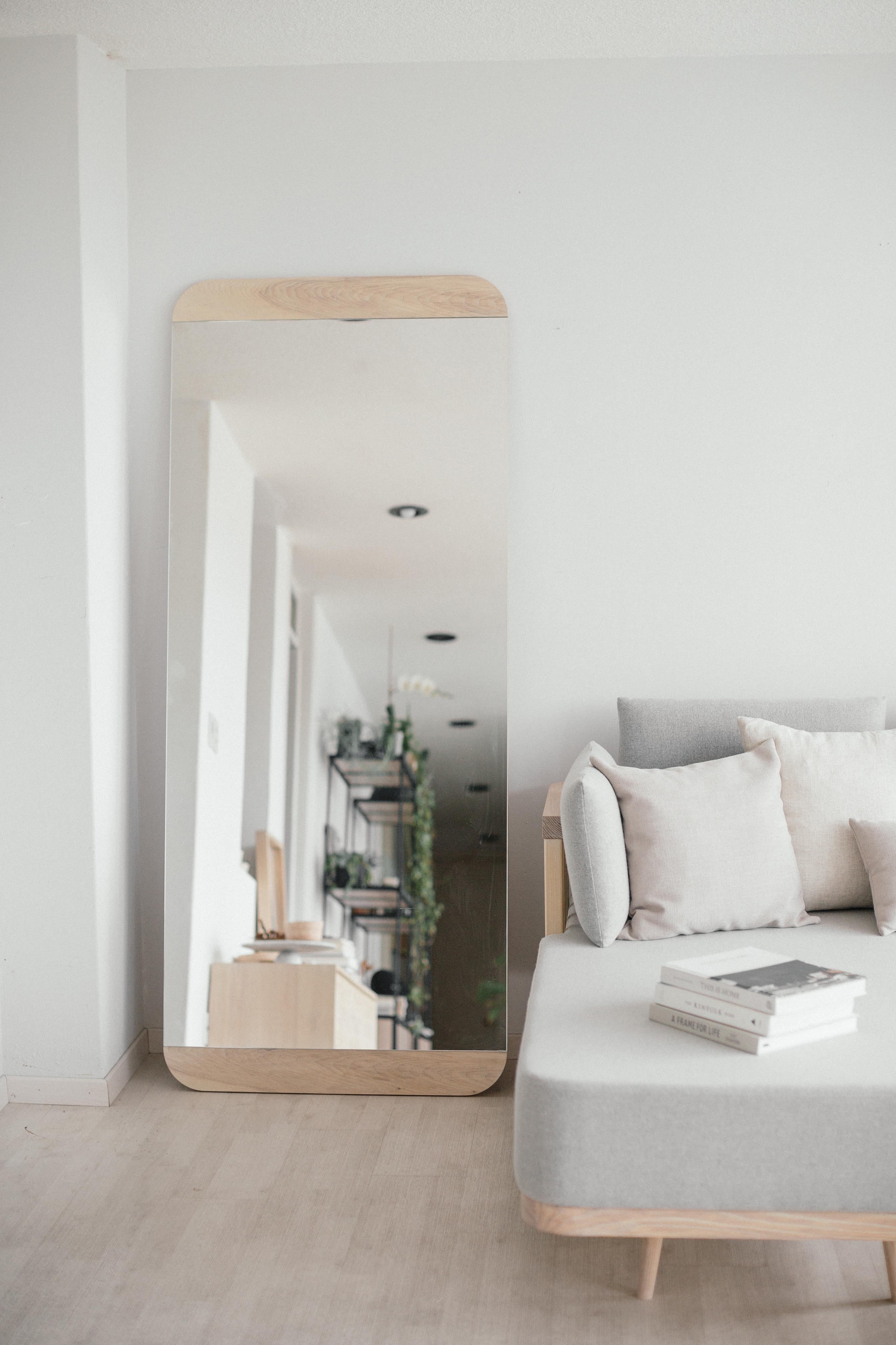 oak veneer mirror