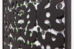 'Single Shape System' large-scale abstract, modern, black, white, green, symbols