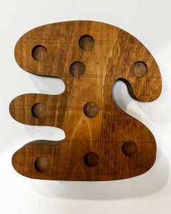 "Single Shape System Natural 001" symbol, language, abstract, wall sculpture
