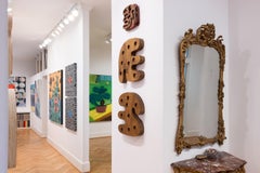 "Single Shape System Natural 002" symbol, language, abstract, wall sculpture