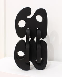 'Small Palindrome' - small sculpture, puzzle sculpture, abstract, black