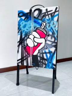 A Spray of Color, Painting, Acrylic on Other