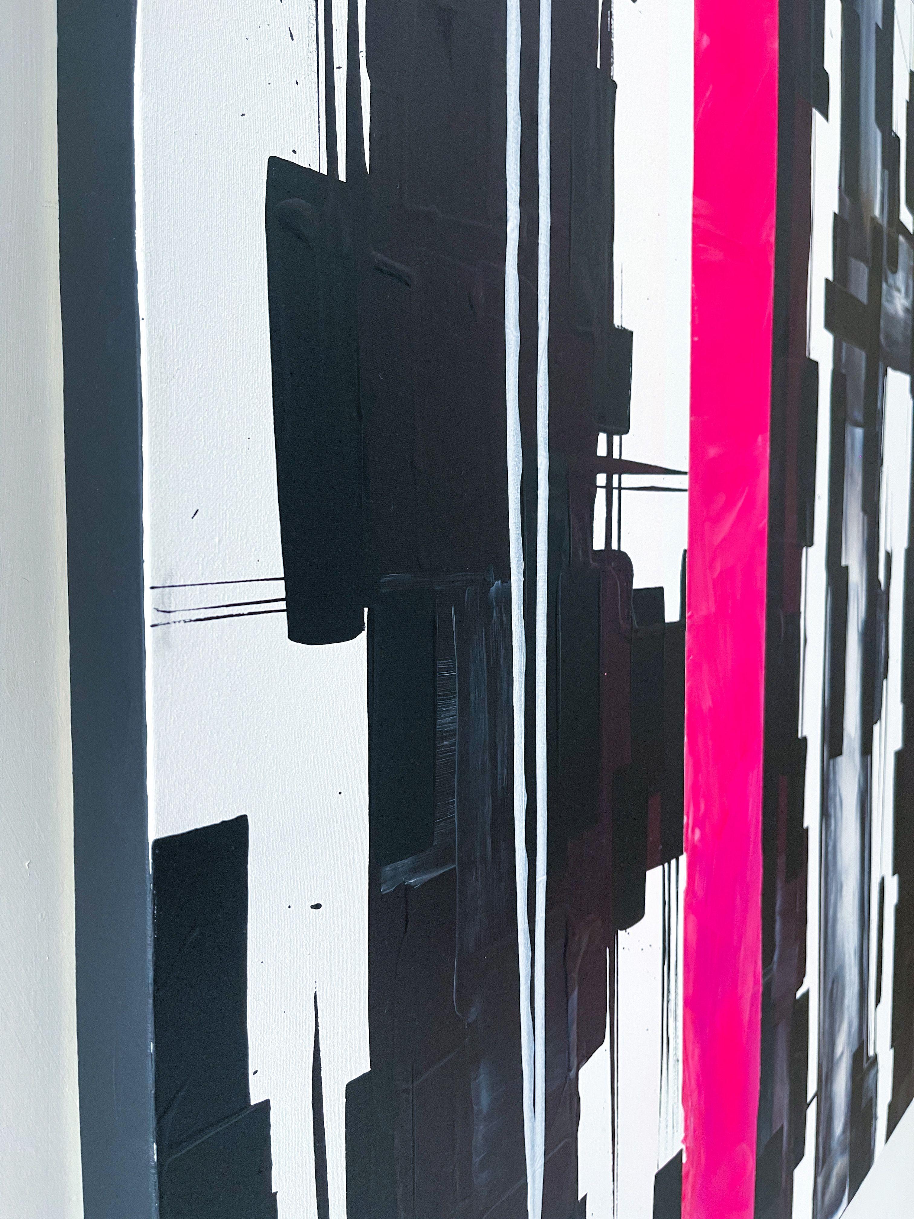 Vivo, Pittura, Acrilico su tela - Abstract Painting Nero di Esteban Vera