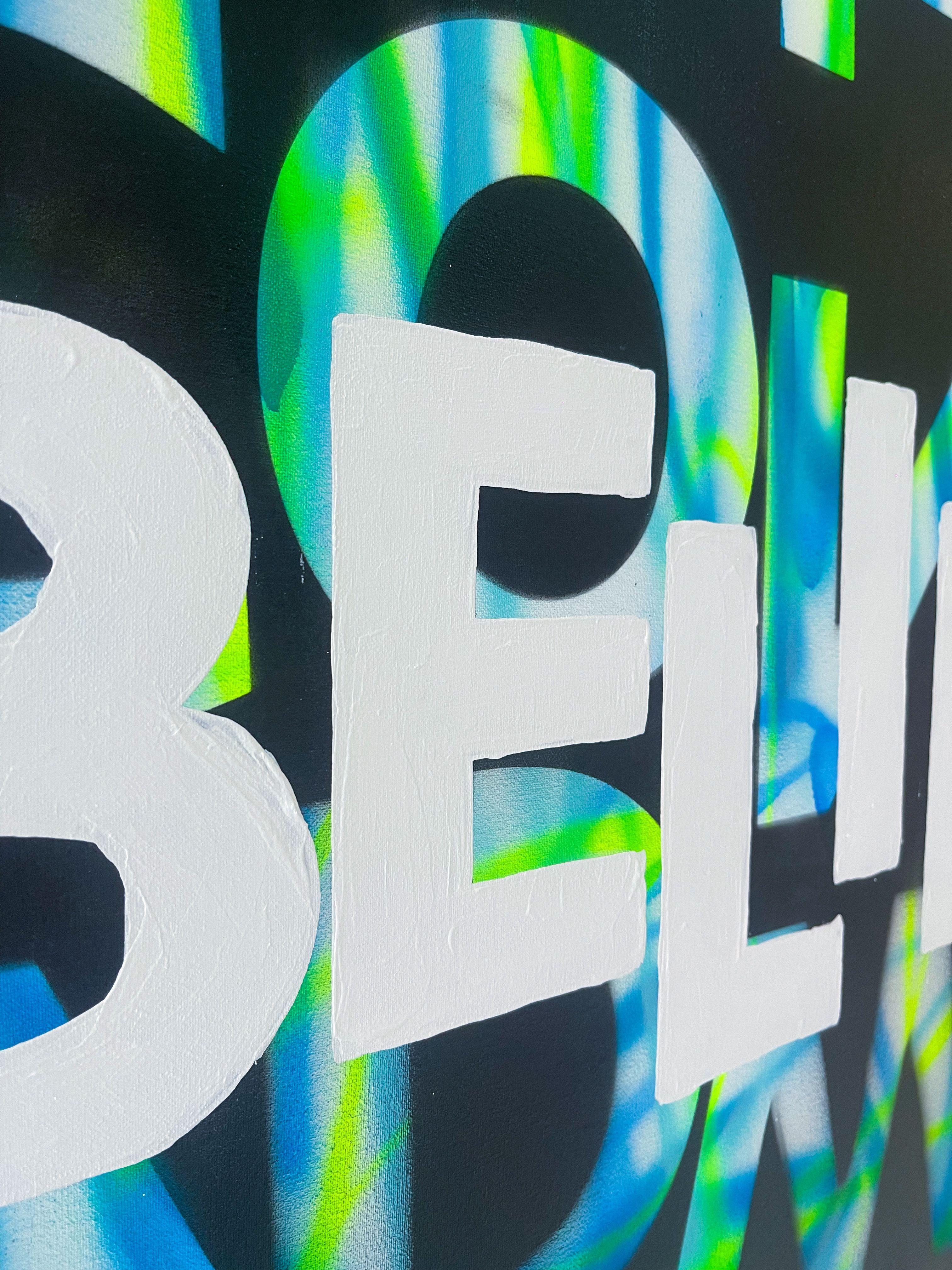 Believe, Gemälde, Acryl auf Leinwand im Angebot 1