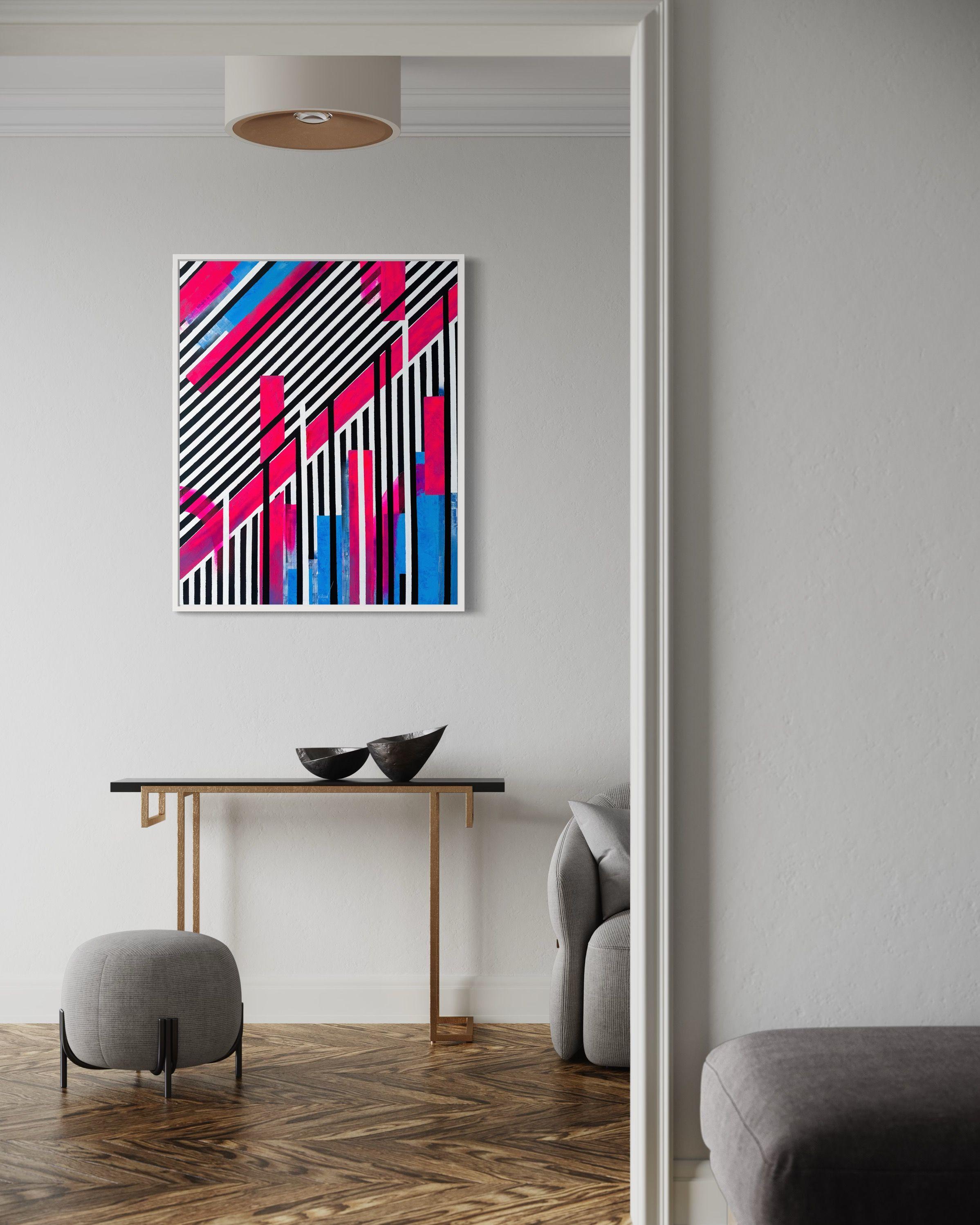 Coraggio, Pittura, Acrilico su tela - Painting Astratto di Esteban Vera