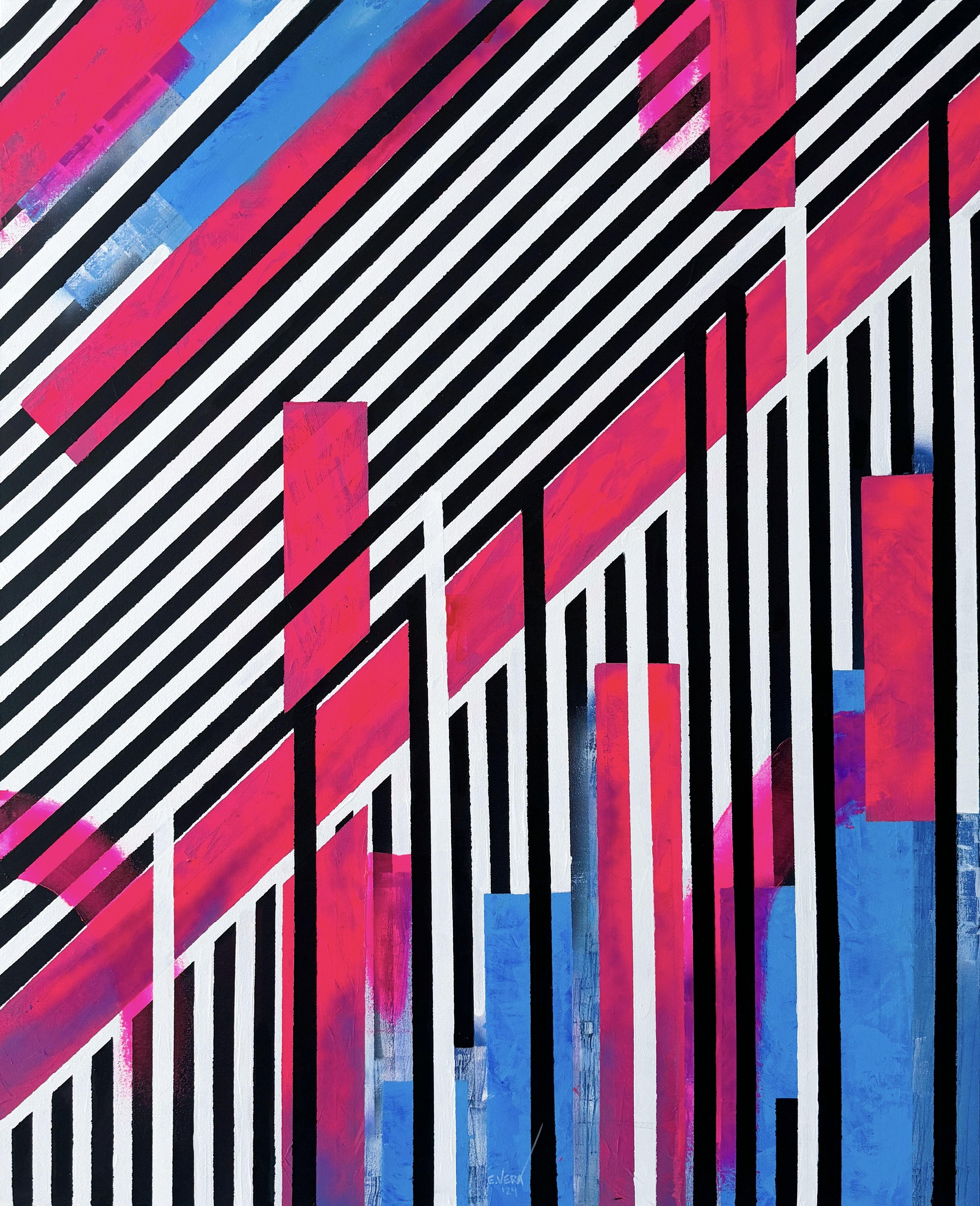 Abstract Painting di Esteban Vera - Coraggio, Pittura, Acrilico su tela