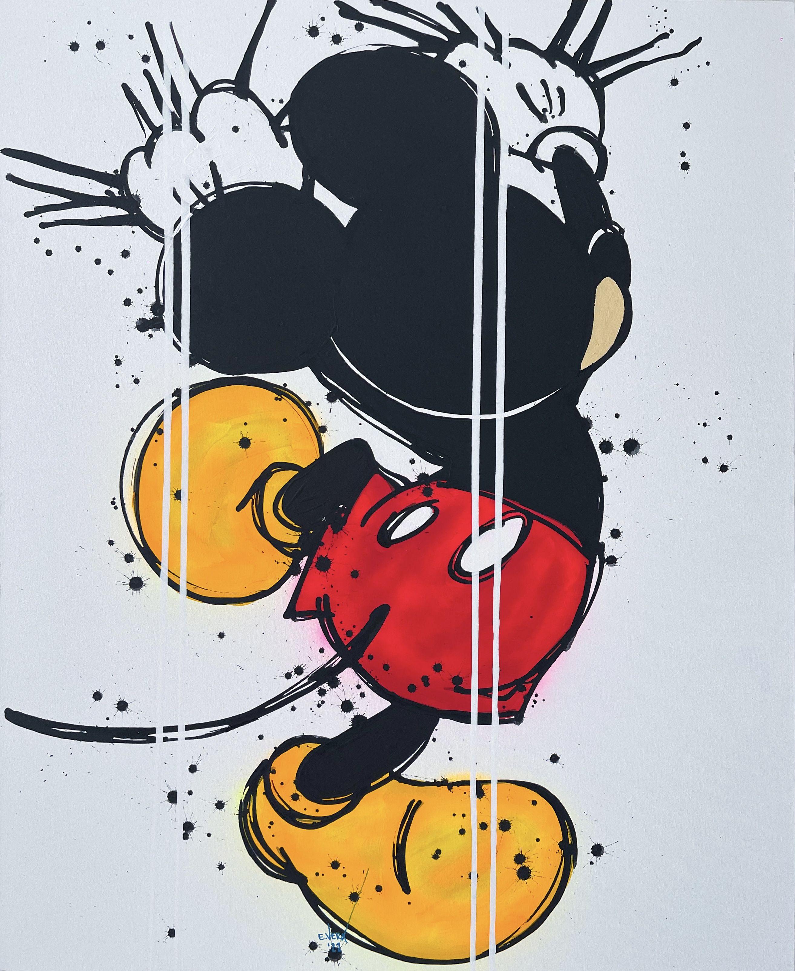 Mickey Mouse and Disney inspired, great colors, acrylic and spray on canvas, great art work, exhibitions in the best Art Galleries in France, Spain, Japan, USA and Mexico. :: Painting :: Pop-Art :: This piece comes with an official certificate of