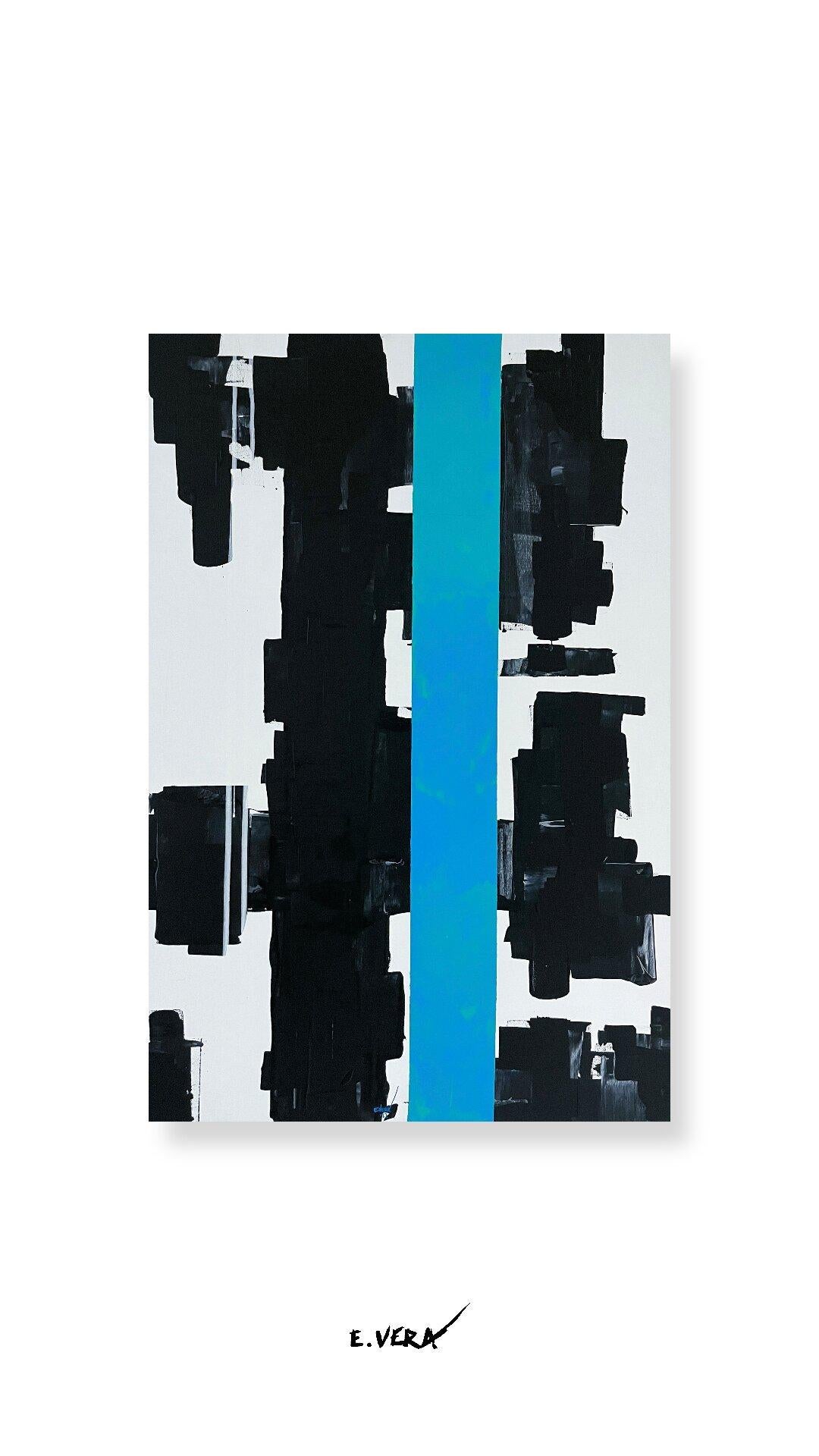 Don't stop, Malerei, Acryl auf Leinwand – Painting von Esteban Vera