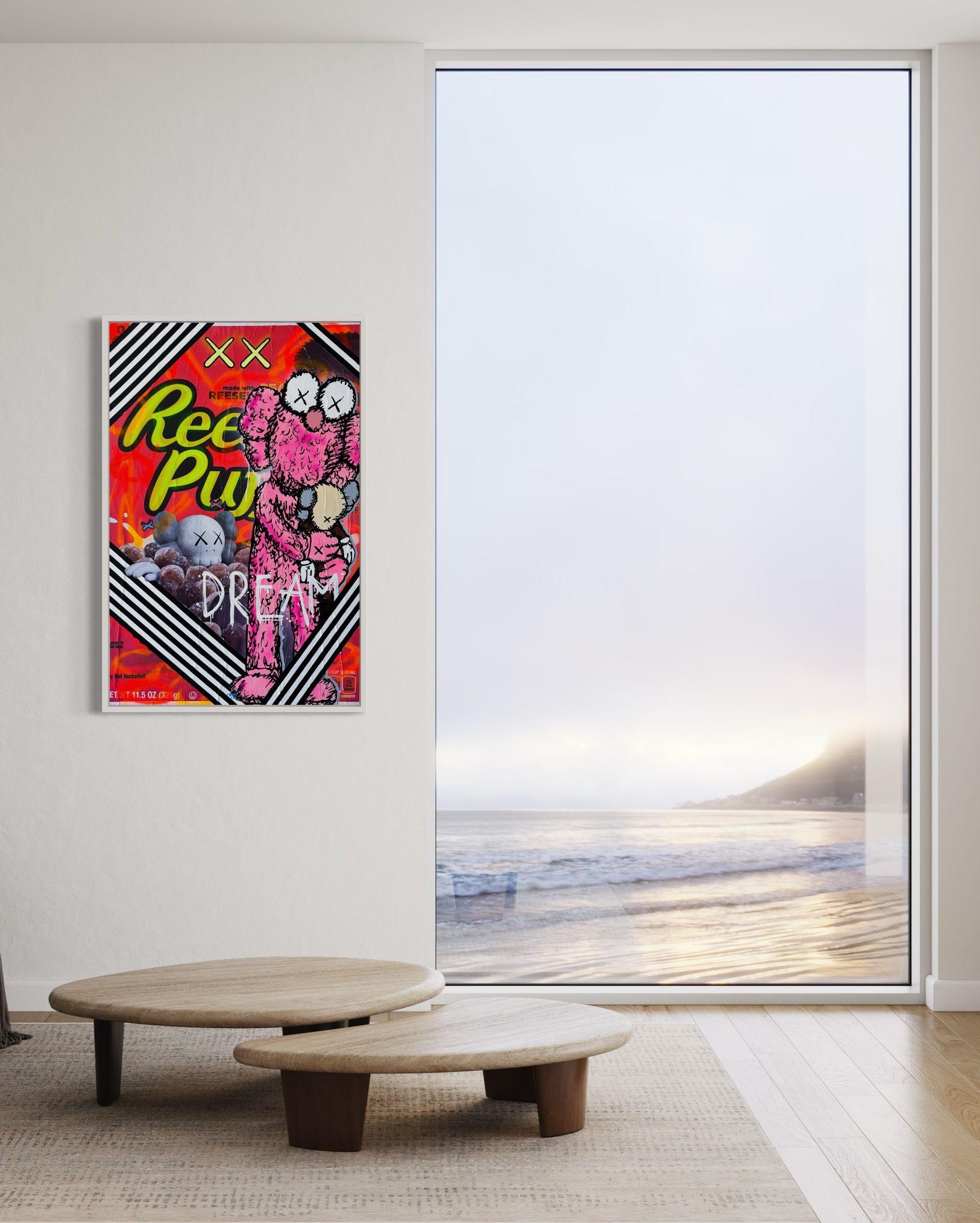 Wir stellen eine fesselnde neue Serie von Kunstwerken vor, die von dem ikonischen Künstler KAWS inspiriert sind. Diese einzigartigen Stücke werden aus Drucken gefertigt, die von Kaws selbst entworfen und von EVera sorgfältig vektorisiert wurden.