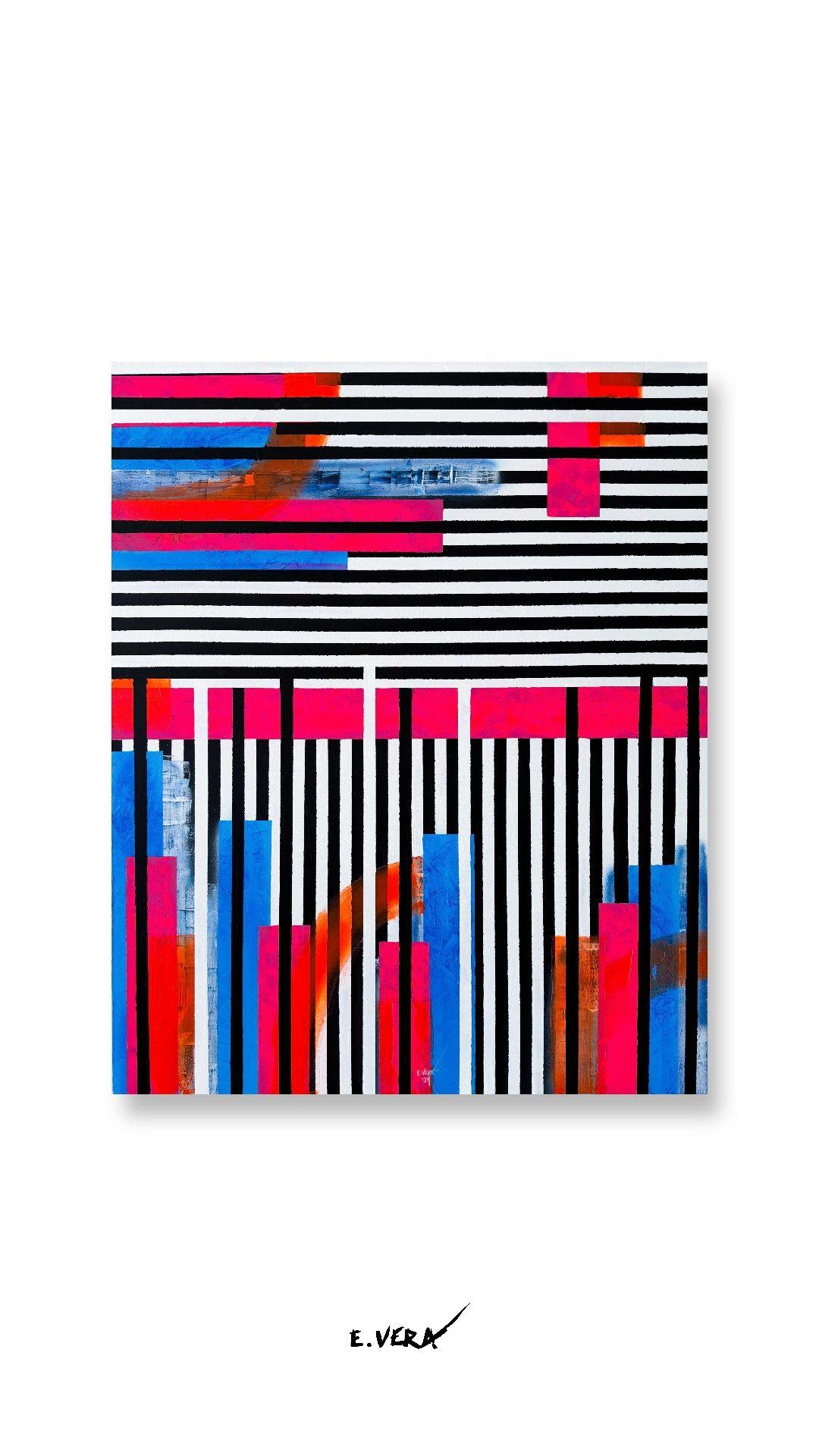 Existenz, Gemälde, Acryl auf Leinwand – Painting von Esteban Vera