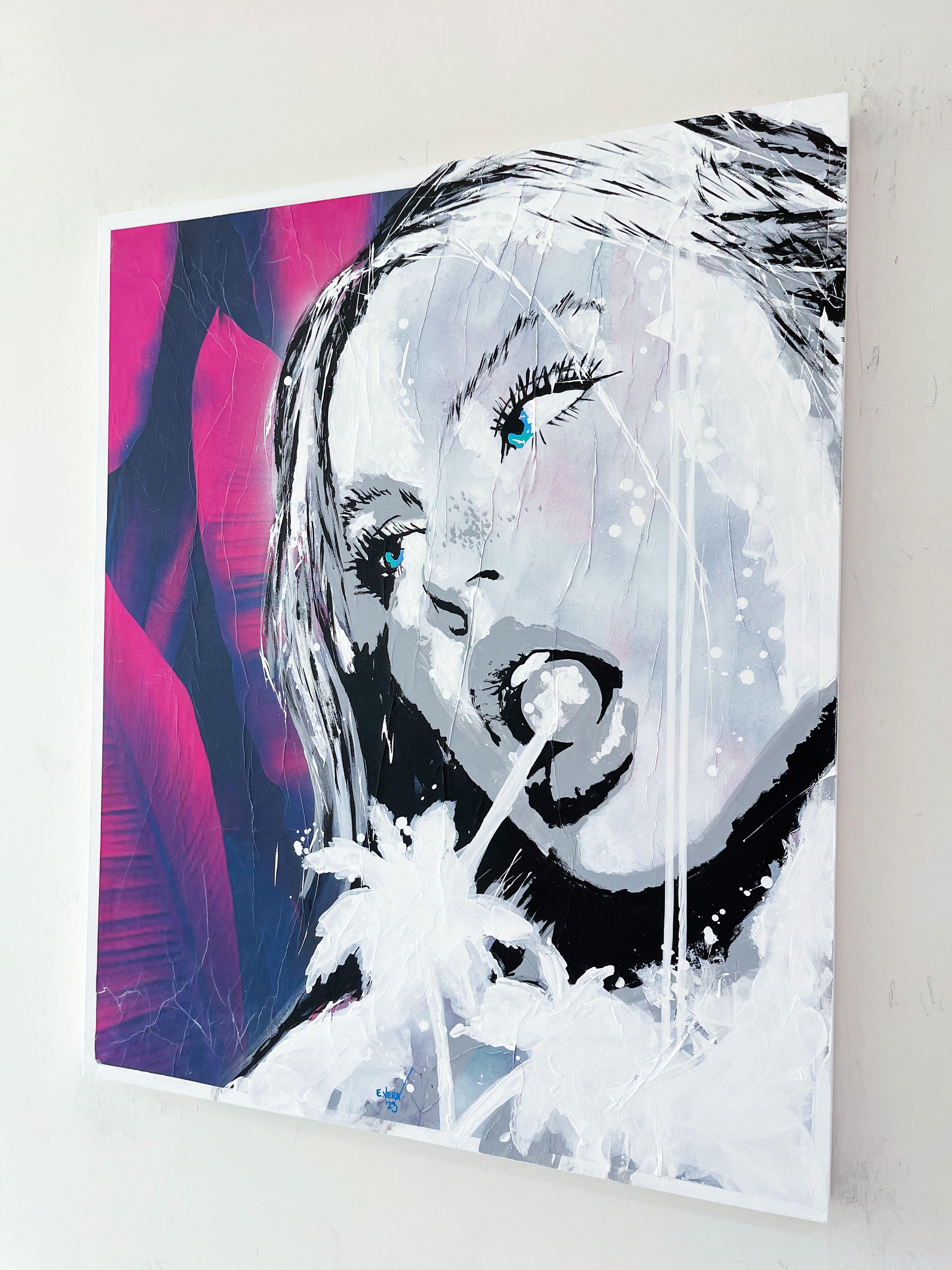 Wunderschöne Vision, Gemälde, Acryl auf Leinwand im Angebot 1