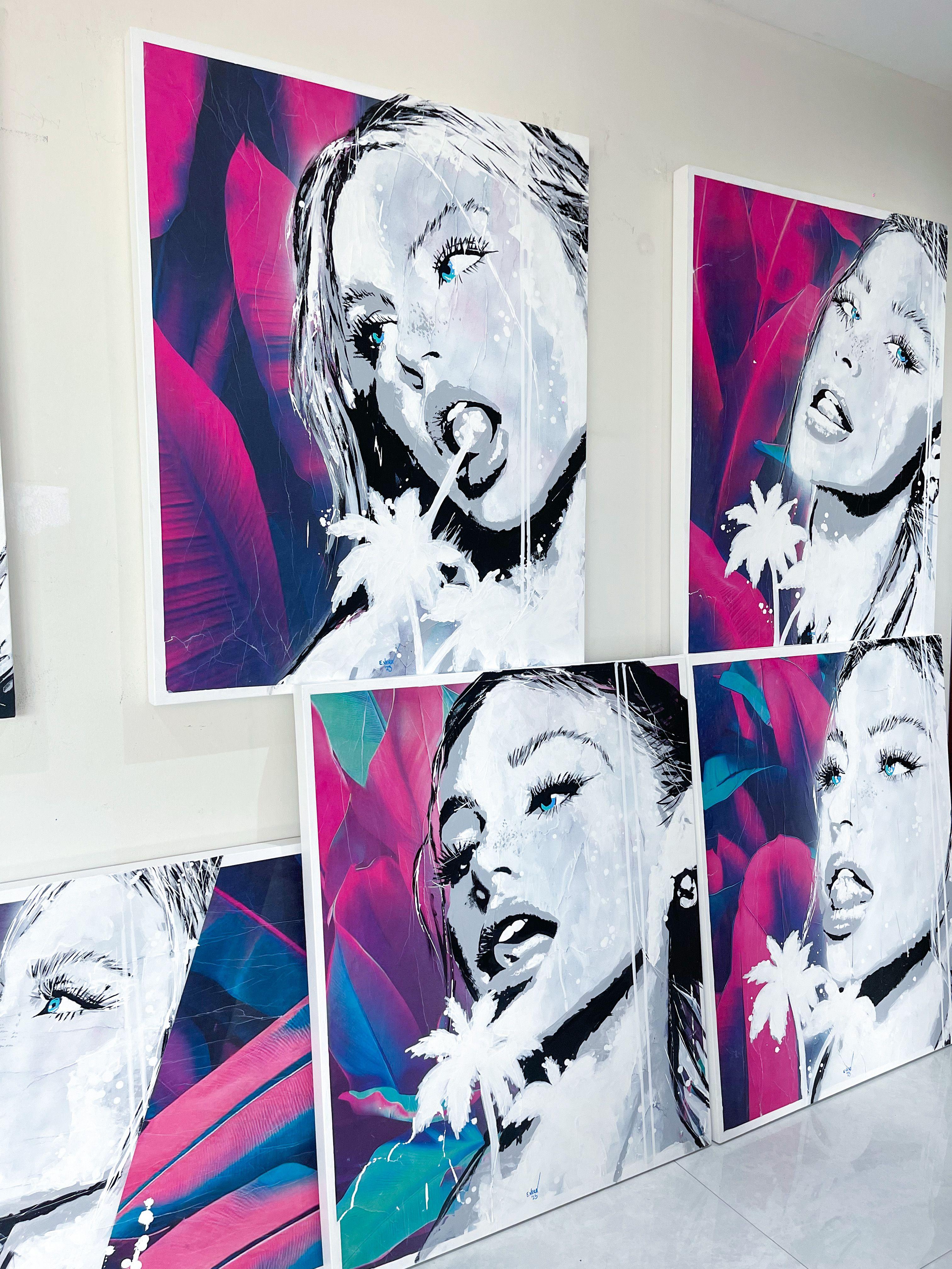 Wunderschöne Vision, Gemälde, Acryl auf Leinwand im Angebot 2