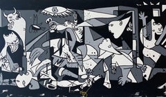 Peinture, acrylique sur toile, Guernica