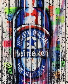 Heineken, Painting, Acrylic on Canvas