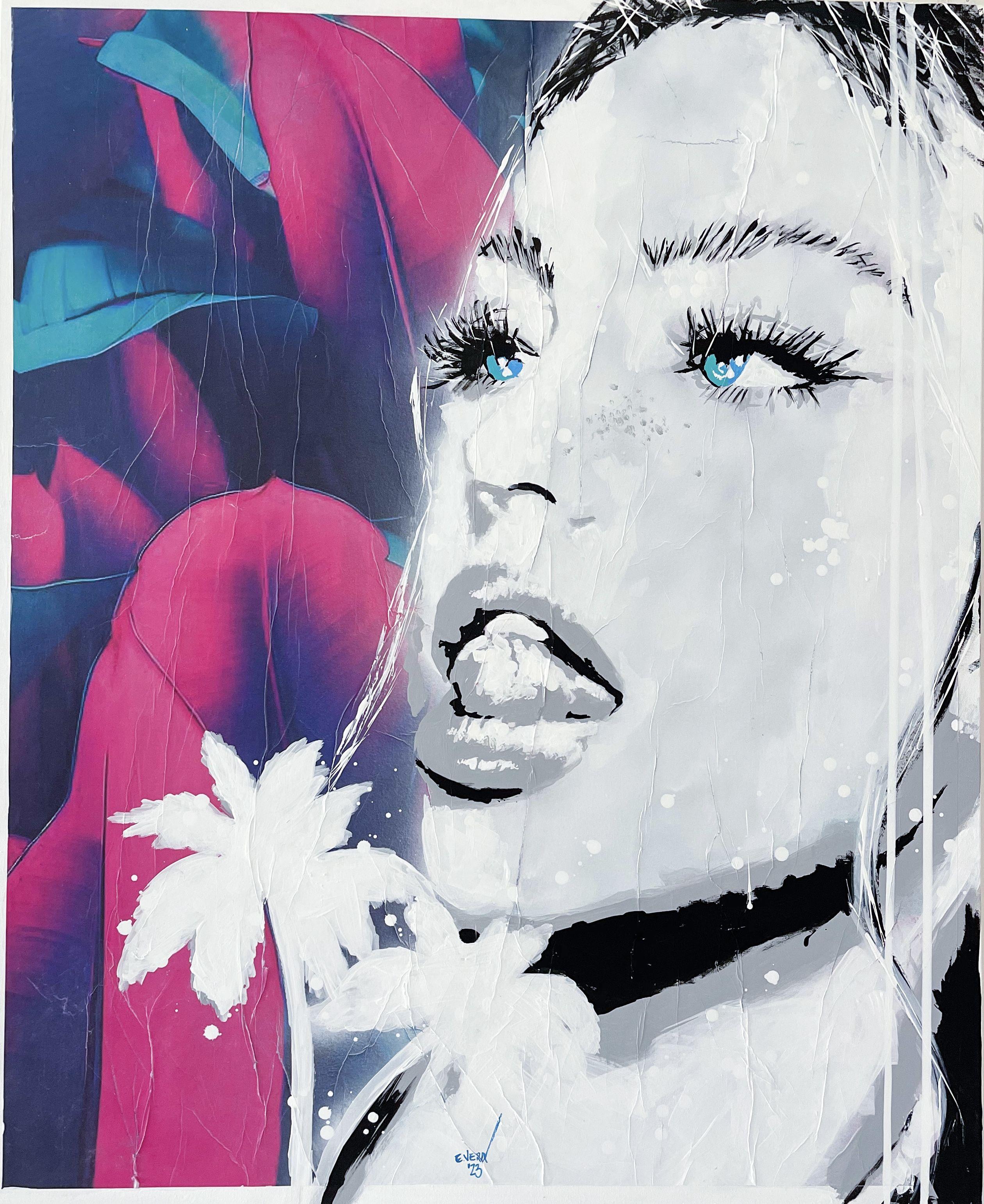 "Natural Essence Series"  The six works of art in this new series by EVera showcase the inner and outer beauty of women through unique and contemporary interpretations. Each piece is created using acrylic and spray paint on canvas, with a background