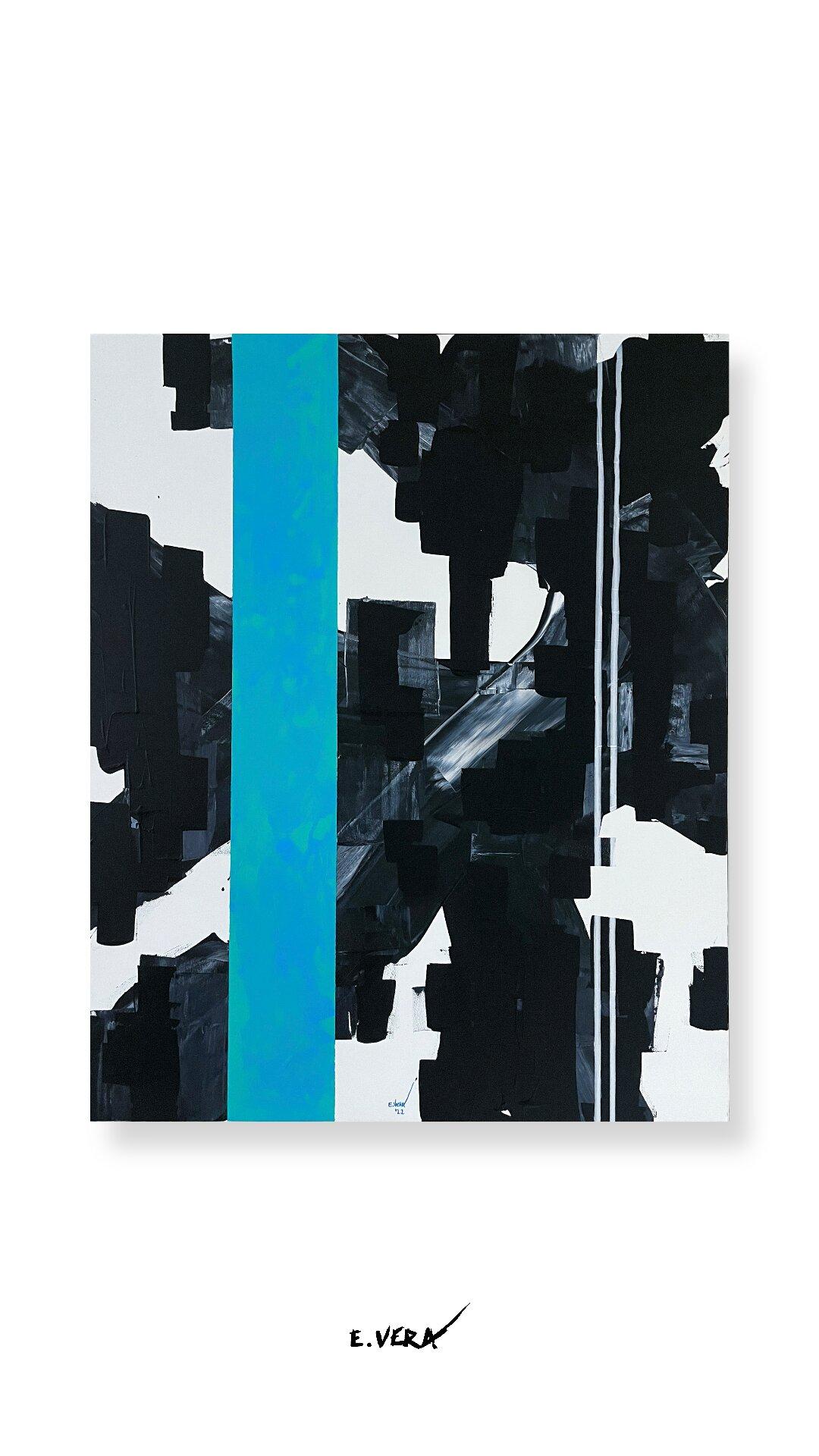 Inspirieren, Gemälde, Acryl auf Leinwand – Painting von Esteban Vera
