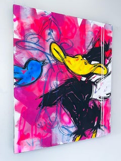 It felt like heaven to flirt with hell, Painting, Acrylic on Canvas