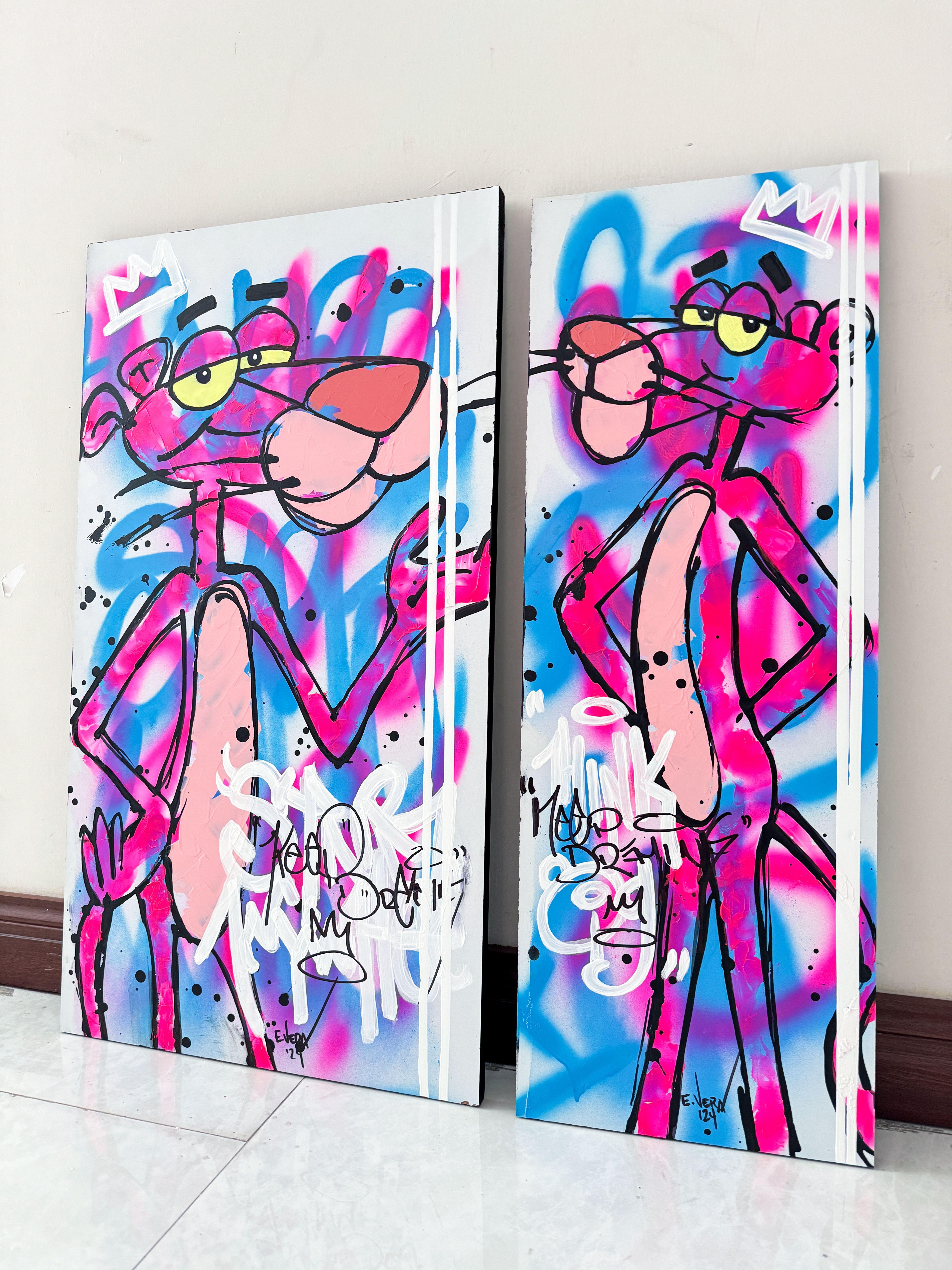 Keep Dreaming, Painting, Acrylic on MDF Panel For Sale 3