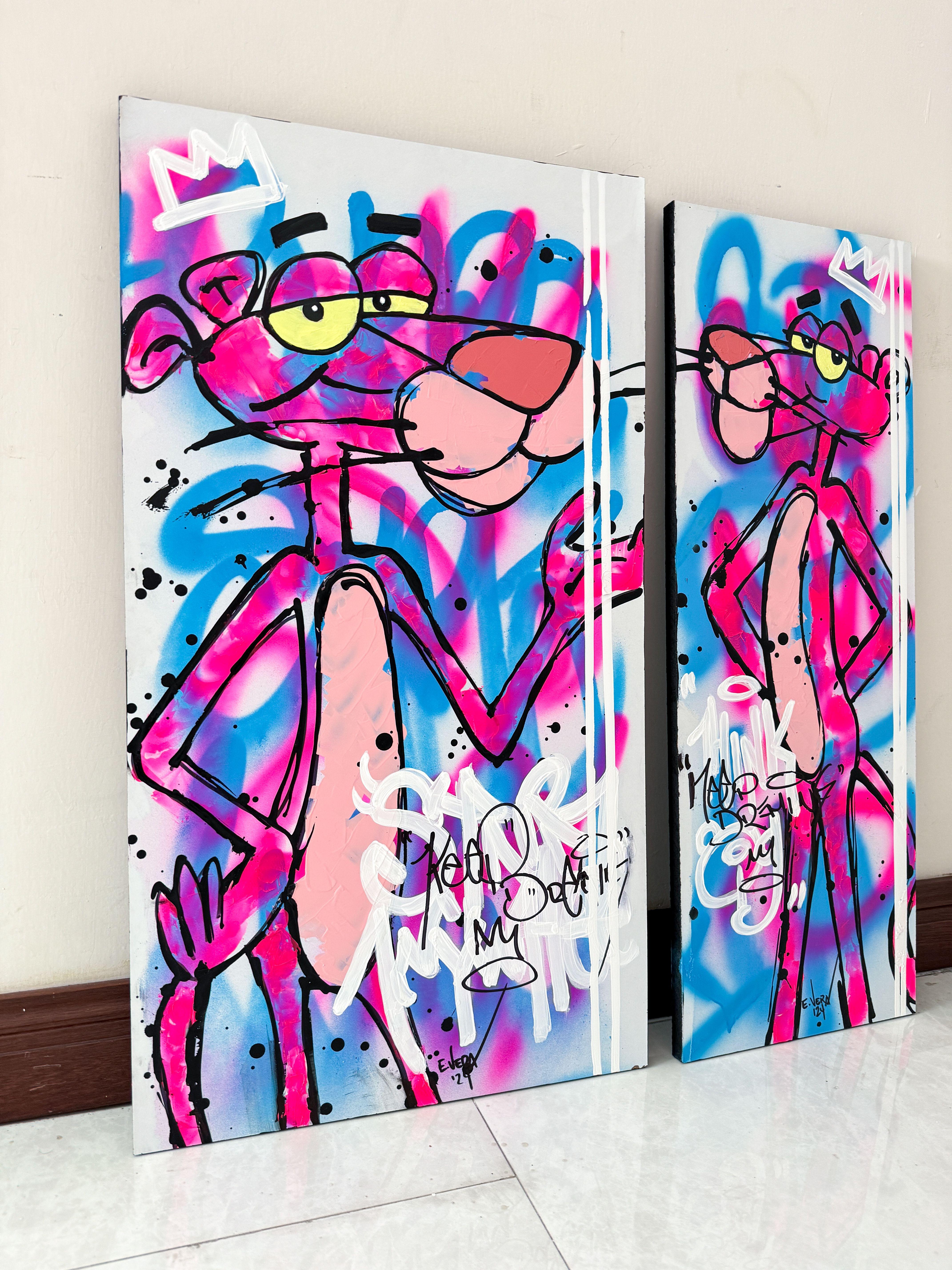 Keep Dreaming, Painting, Acrylic on MDF Panel For Sale 4