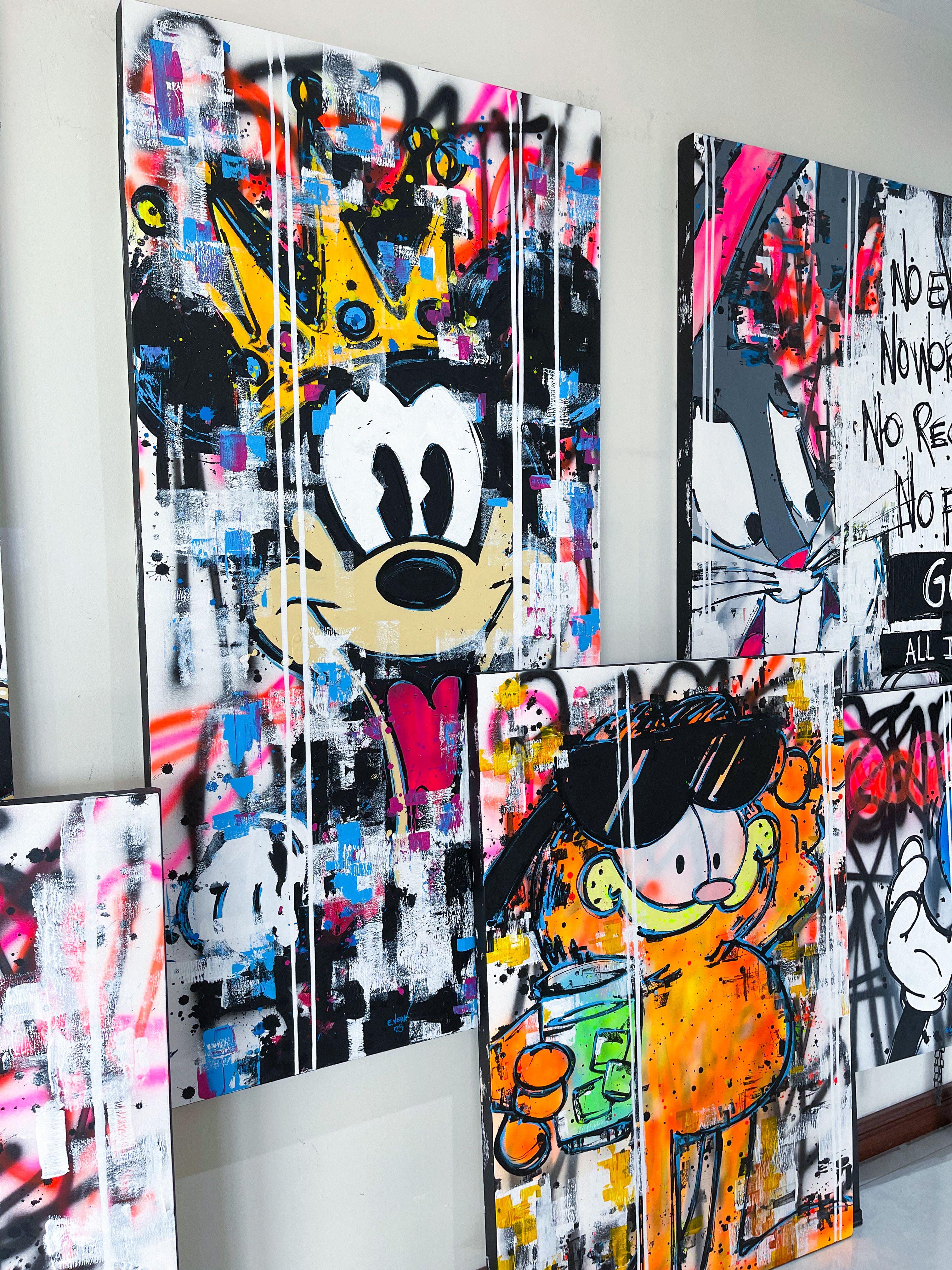 Das Leben ist eine Feier, Gemälde, Acryl auf Leinwand im Angebot 2
