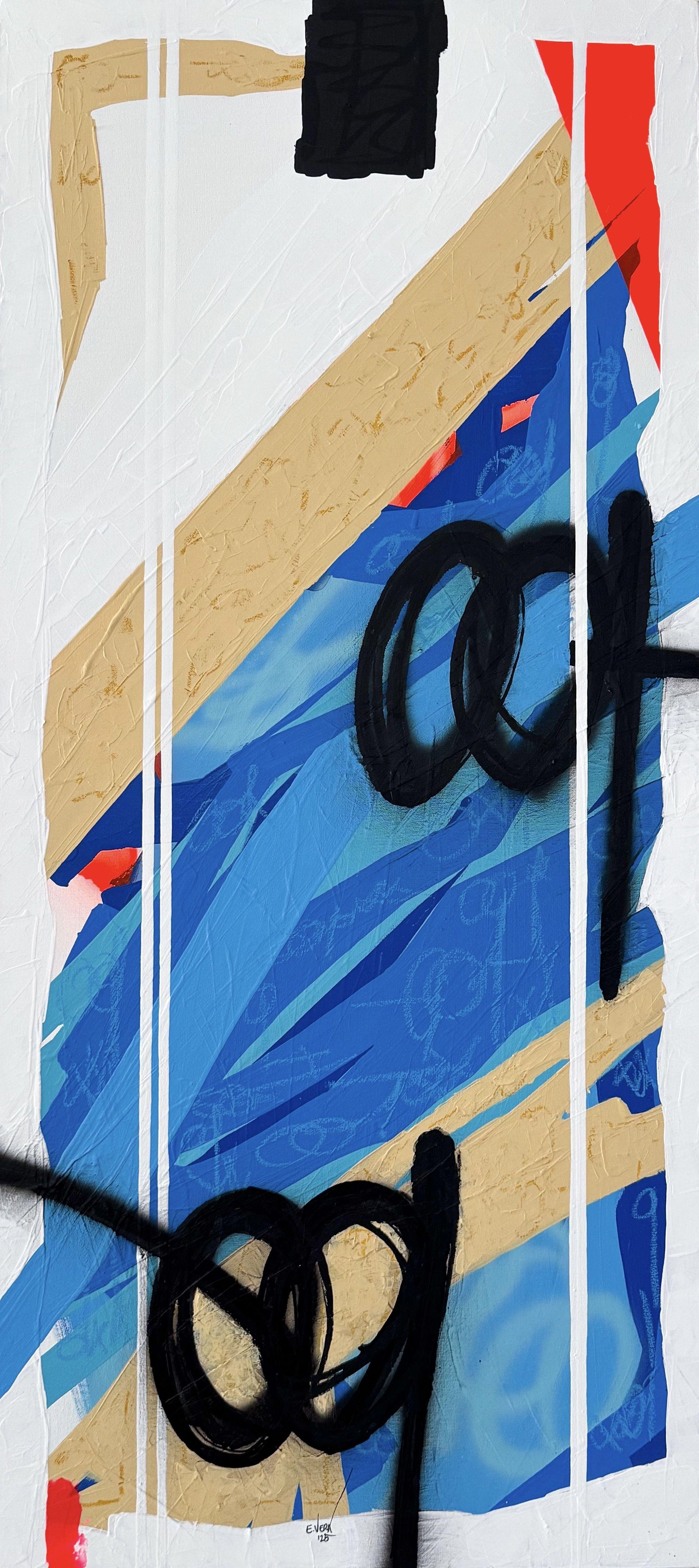 Lignes de destin, peinture, acrylique sur toile