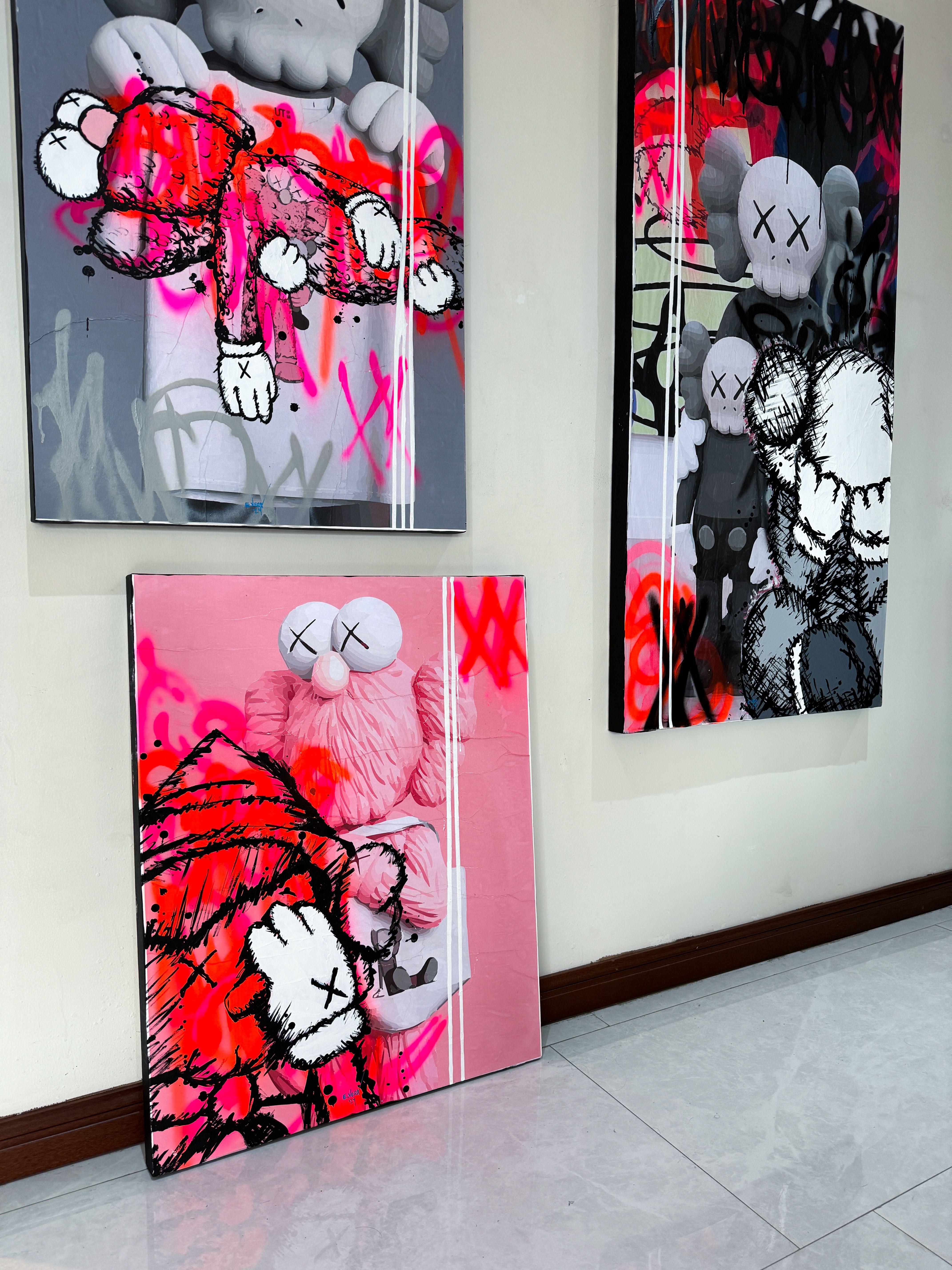 Moderne Perspektive, Gemälde, Acryl auf Leinwand im Angebot 3