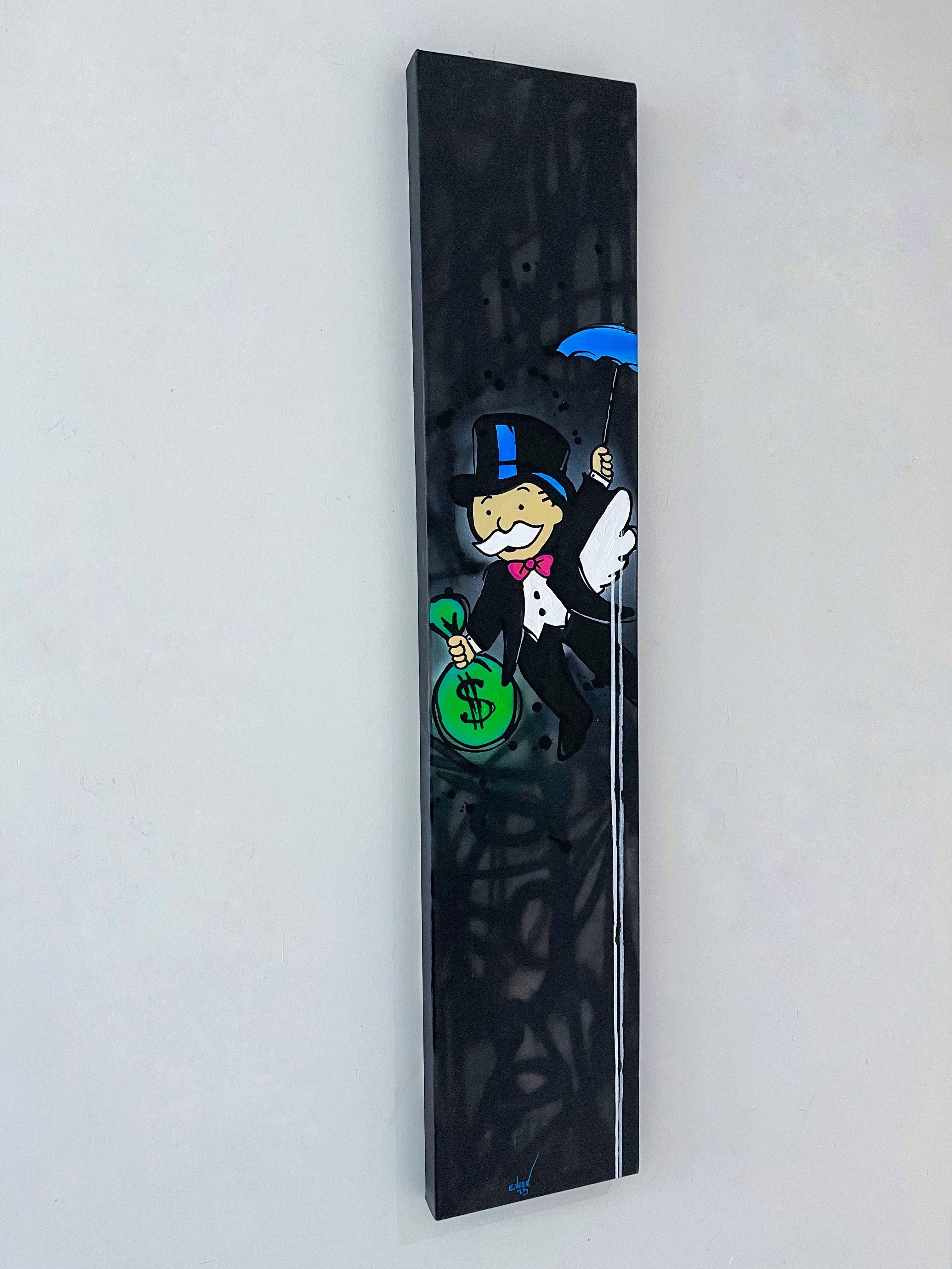 Money in motion, Painting, Acrylic on Canvas For Sale 2
