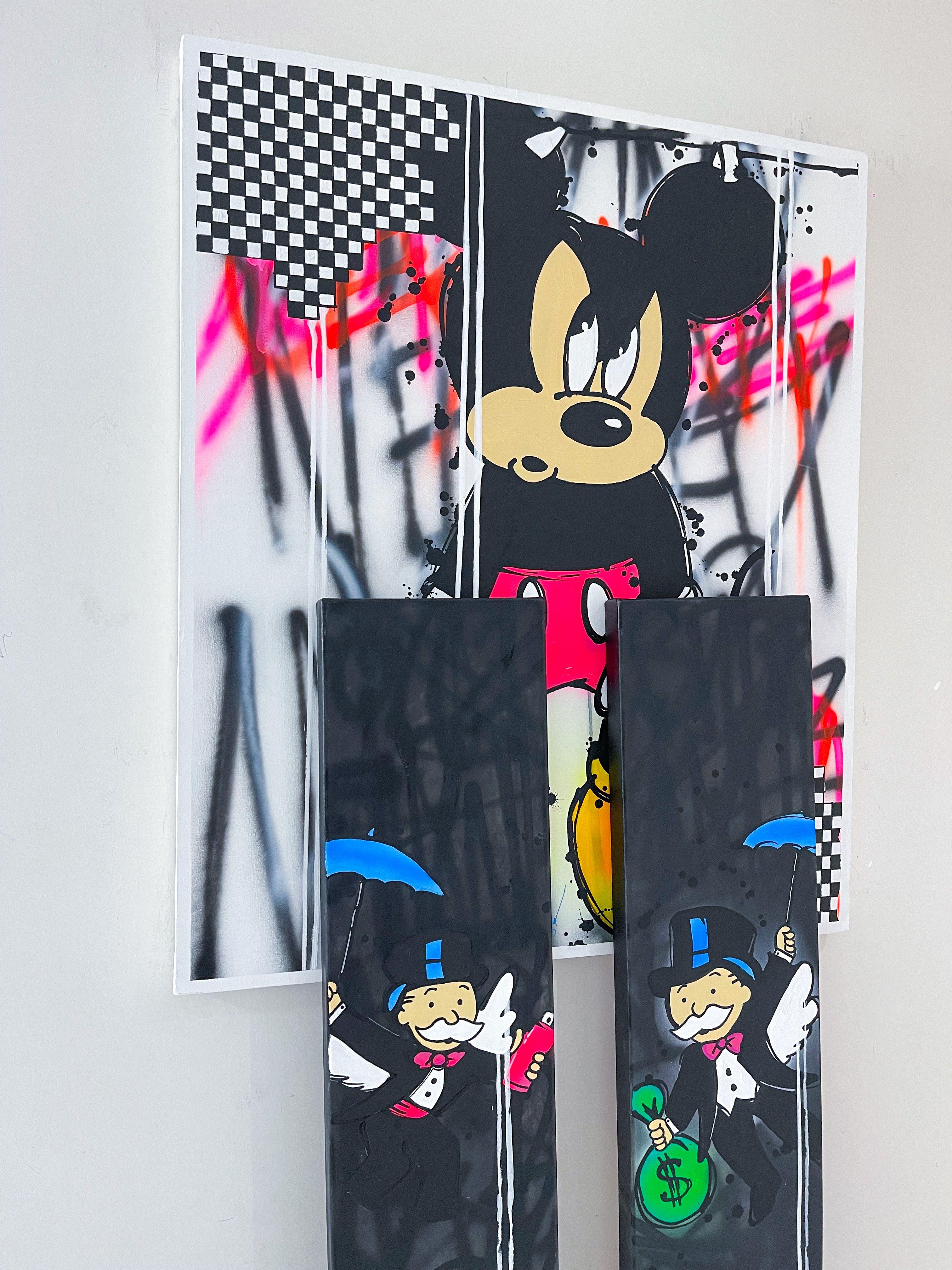 Money in motion, Painting, Acrylic on Canvas For Sale 3