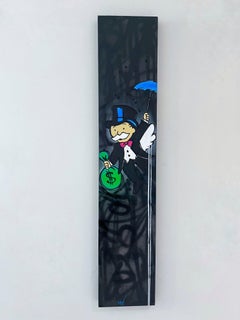 Money in motion, Painting, Acrylic on Canvas