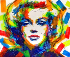 Peinture Monroe, acrylique sur toile