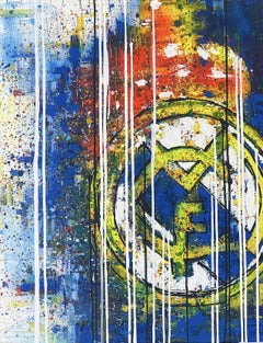 Real Madrid, Peinture, Acrylique sur toile