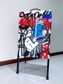 Reflections in Motion, Painting, Acrylic on Other